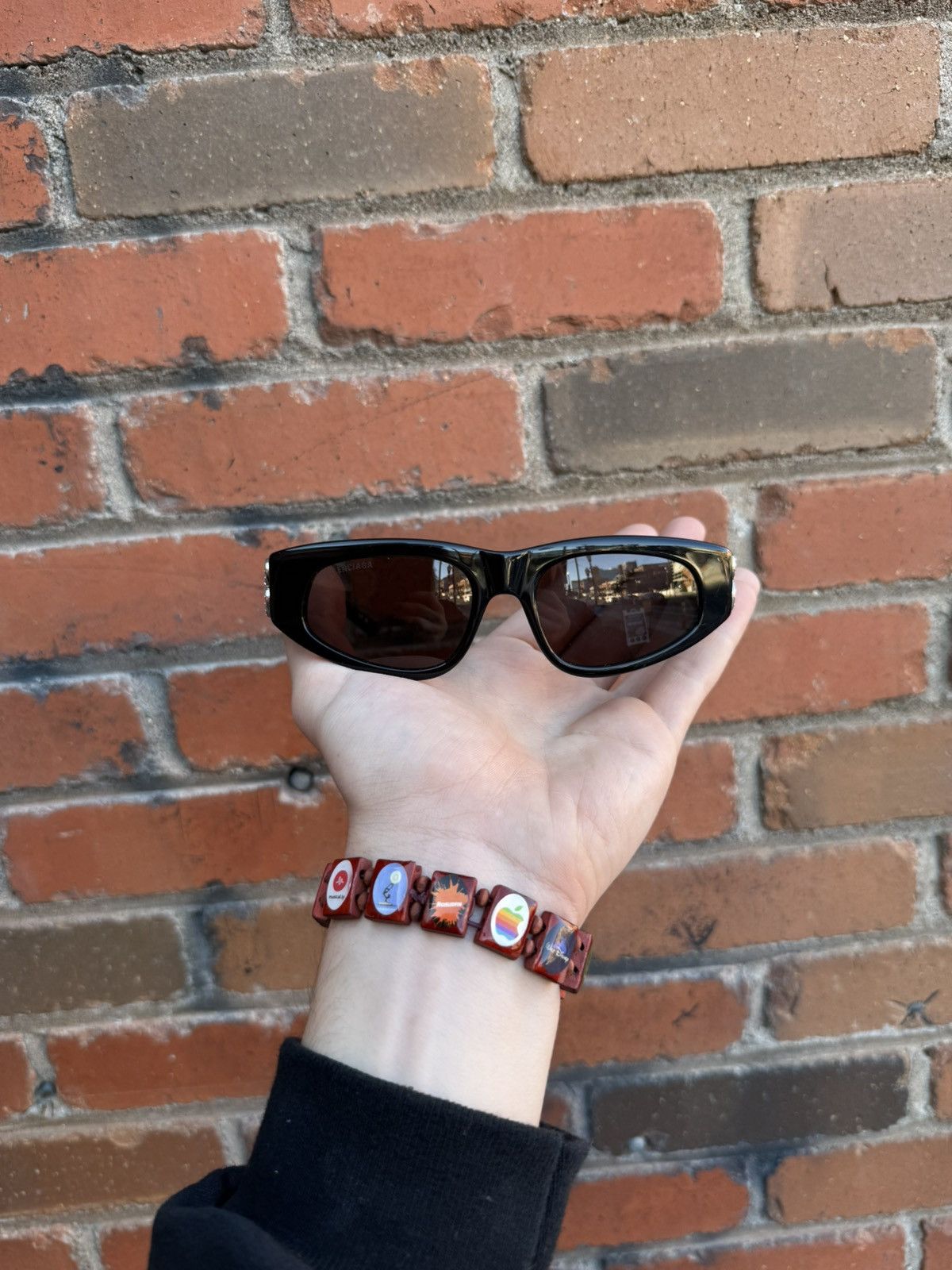 Balenciaga Balenciaga Double B Sunglasses Size ONE SIZE - 4 Thumbnail