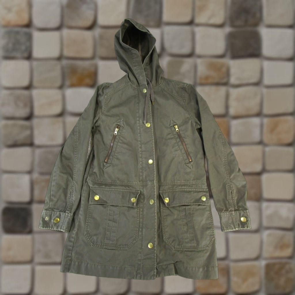 J.Crew J.Crew Womens Cotton Jacket Green Xs Extra Small Size XS / US 0-2 / IT 36-38 - 1 Thumbnail