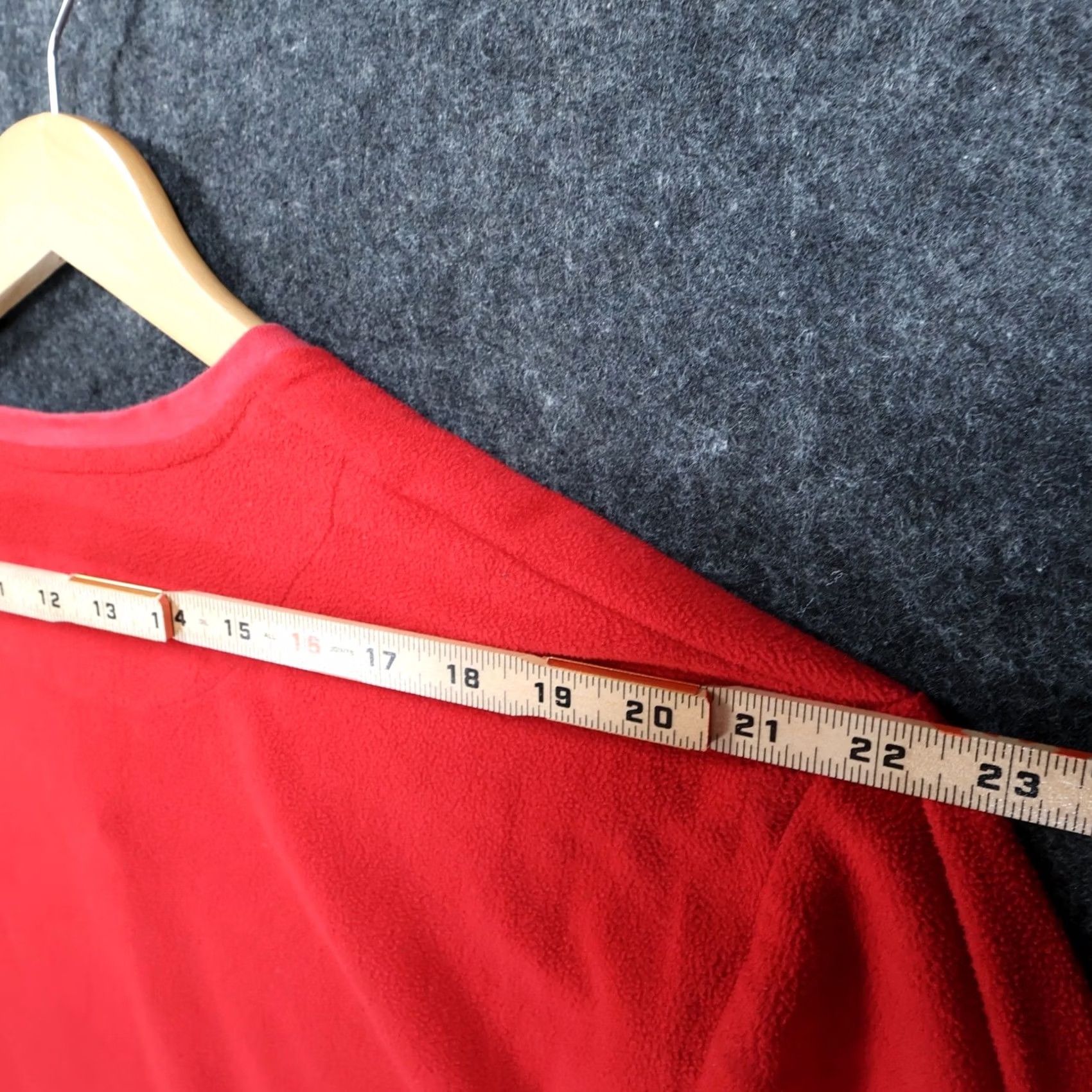 Chaps Chaps Fleece Pullover Mens Large Red V-Neck Long Sleeve Solid Size US L / EU 52-54 / 3 - 6 Thumbnail