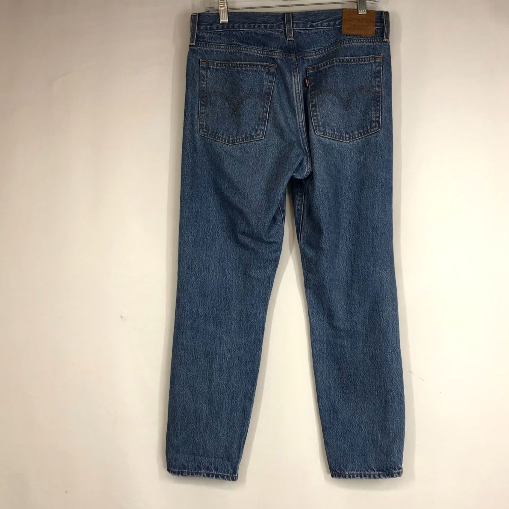 Levi's VINTAGE Levi's Wedgie Fit Straight Leg Jeans Women's 29 Blue Denim Size 29" - 4 Thumbnail