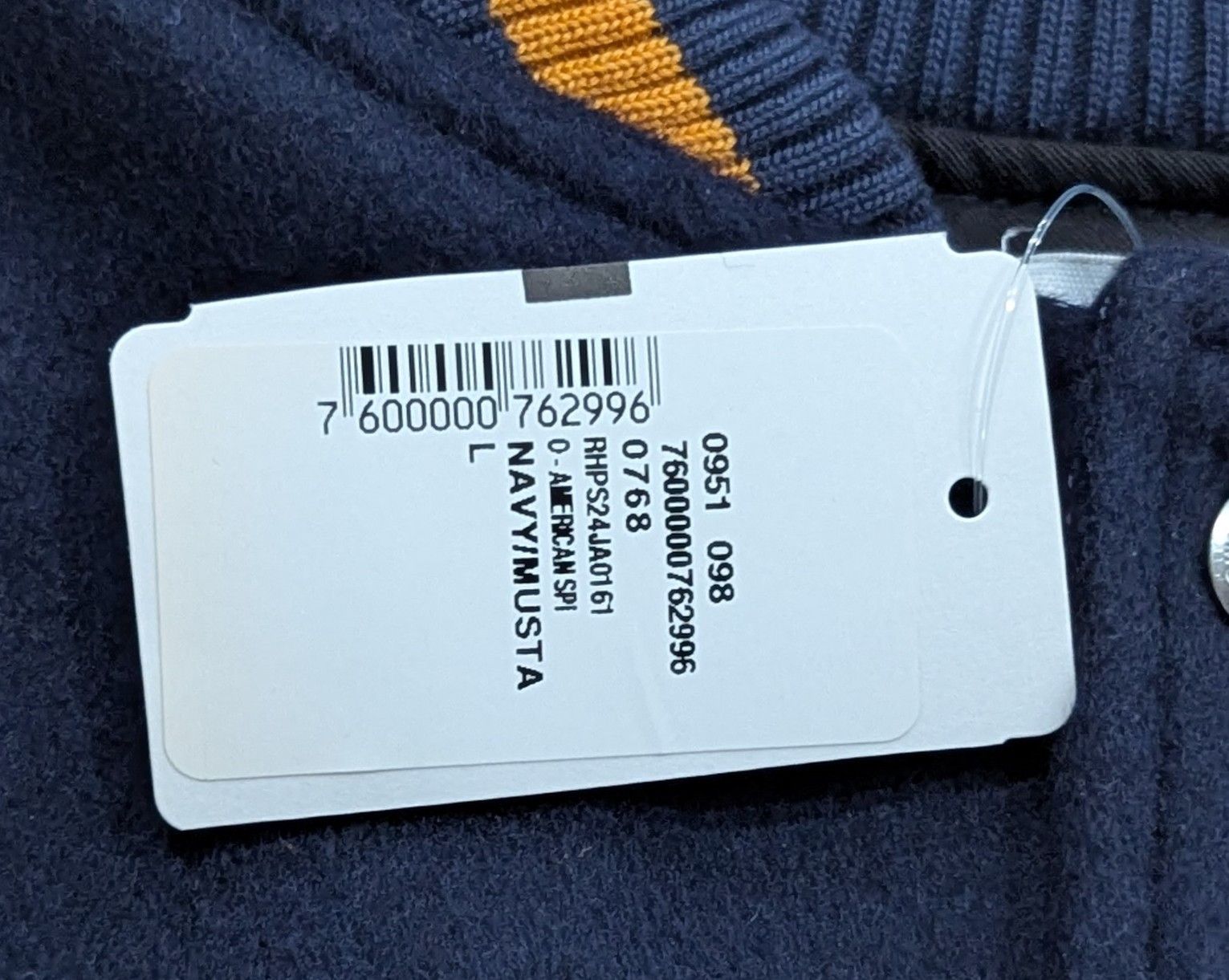 Rhude RHUDE "American Spirit Lightning" Bomber Jacket Navy Largr Size US L / EU 52-54 / 3 - 12 Thumbnail