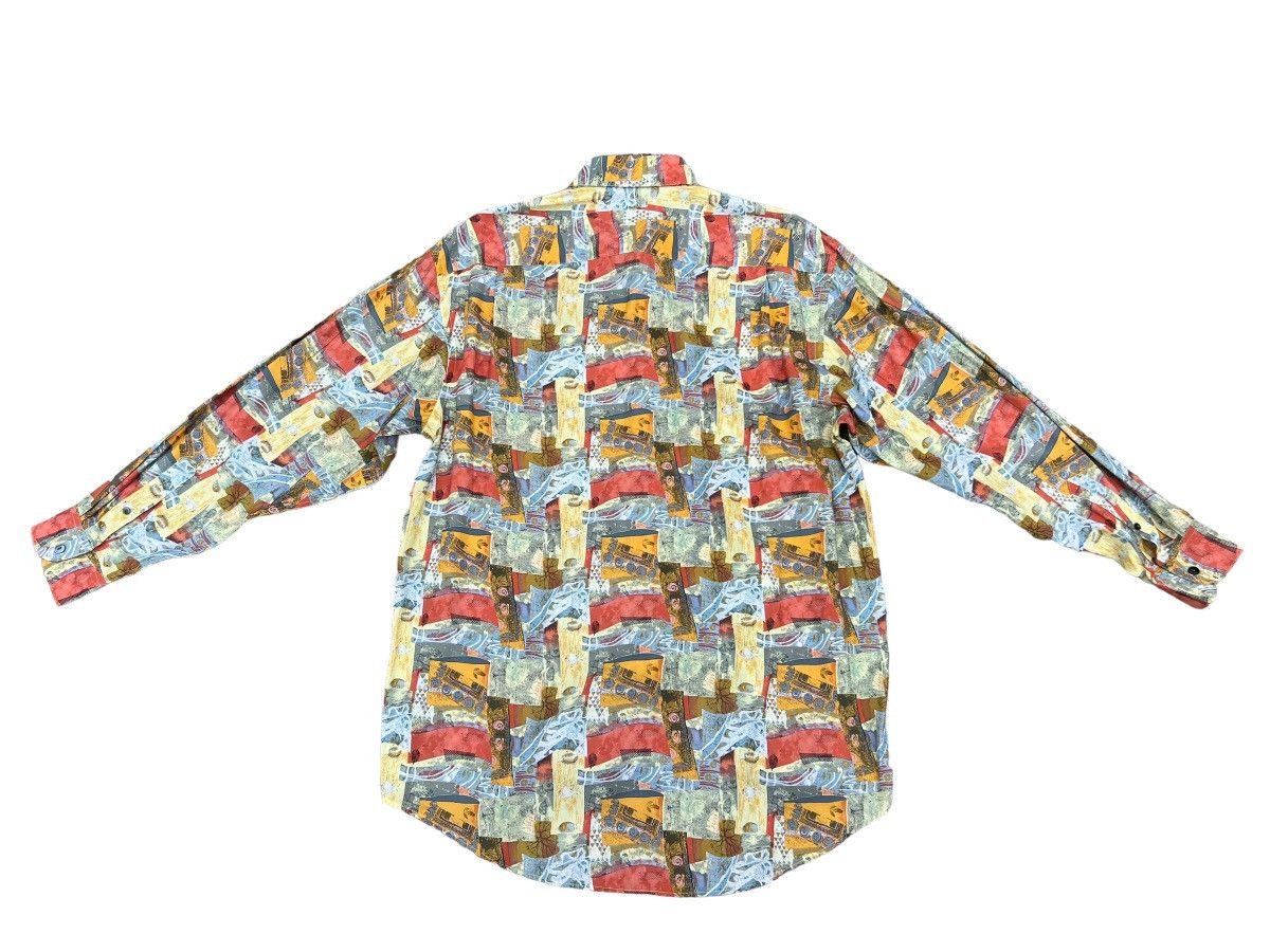 Charles Jourdan Vintage Charles Jourdan Monsieur Novelty Abstract Art Shirt Size US L / EU 52-54 / 3 - 12 Thumbnail