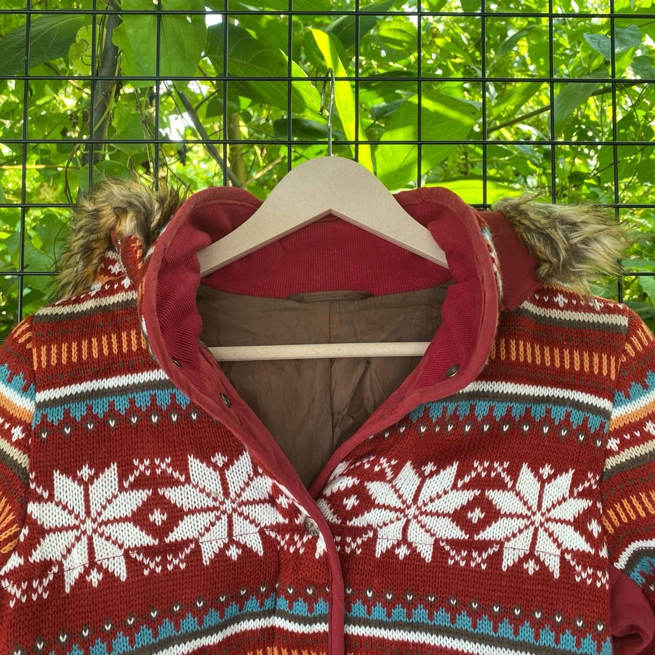 Aztech Mountain × Japanese Brand Vintage Navajo Fluffy Zipper Hoodies Size M / US 6-8 / IT 42-44 - 7 Thumbnail