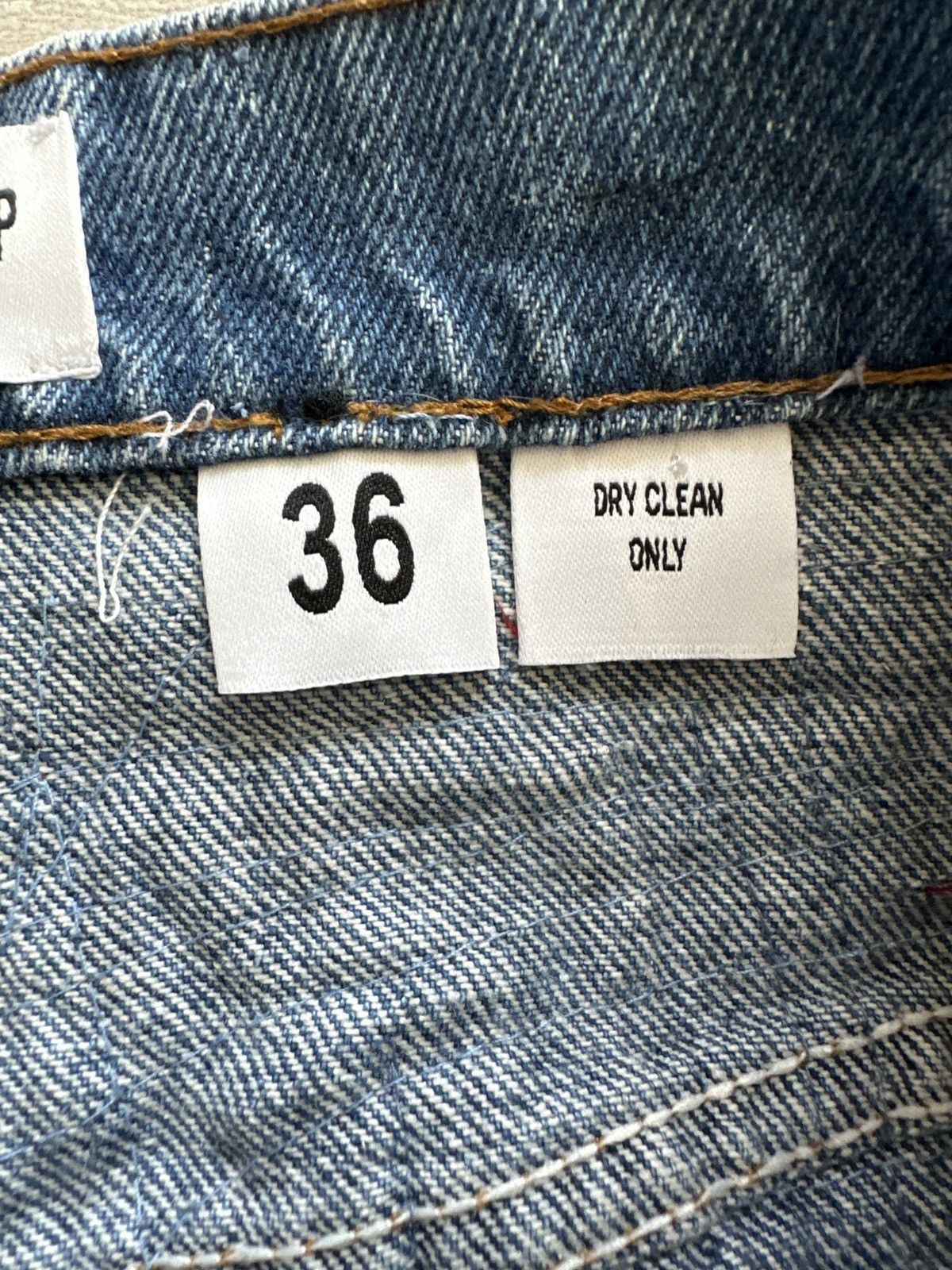 Earthling Earthling VIP Red Floral Distressed Denim – Size 36 Size US 36 / EU 52 - 5 Thumbnail