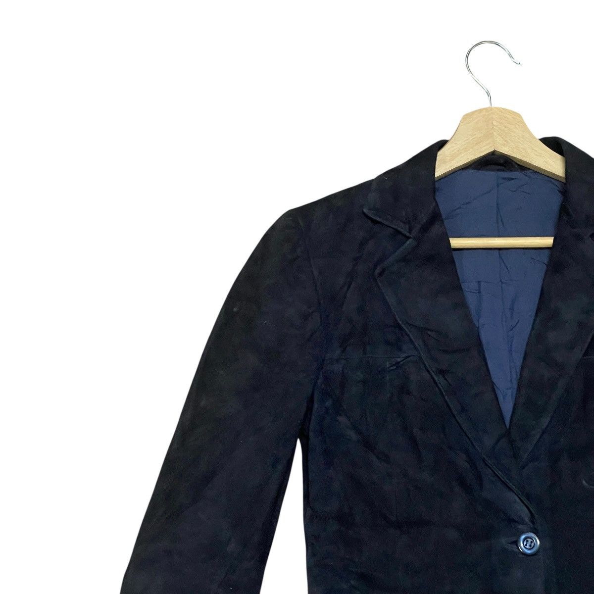 Genuine Leather Vintage Simon Style Milano Genuine Leather Blazer Jacket Size US XS / EU 42 / 0 - 5 Thumbnail