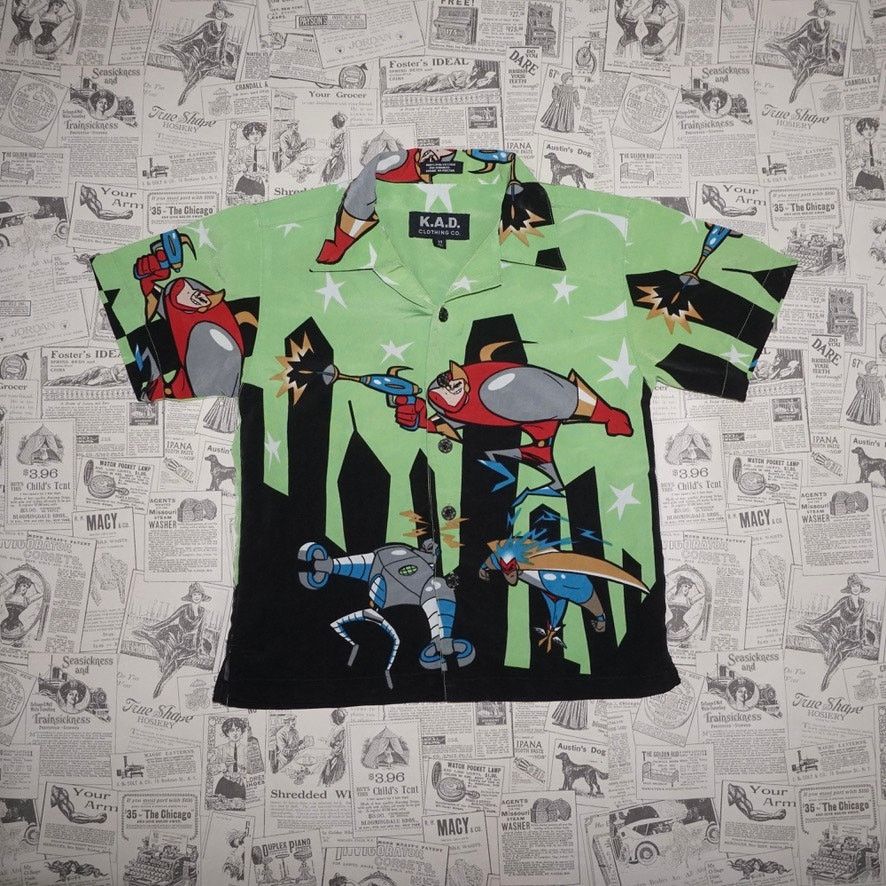 Vintage Medium - Vintage Y2K K.A.D. superhero robot cartoon t-shirt Size US M / EU 48-50 / 2 - 1 Thumbnail