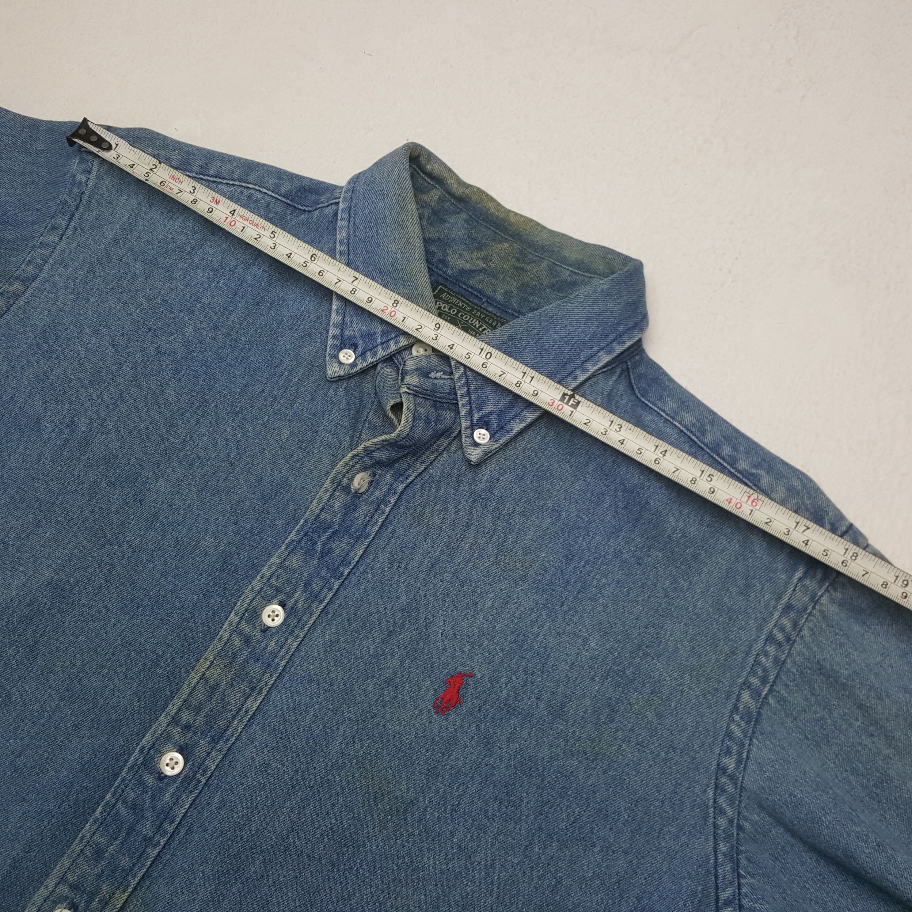 Polo Ralph Lauren Vintage Polo Ralph Laurent Denim Shirt Button Up C294N5 Size US XL / EU 56 / 4 - 6 Thumbnail