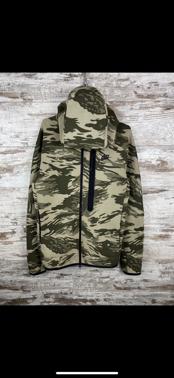 Nike Nike Camo Tech Fleece Zip Up Hoodie Size US S / EU 44-46 / 1 - 1 Thumbnail