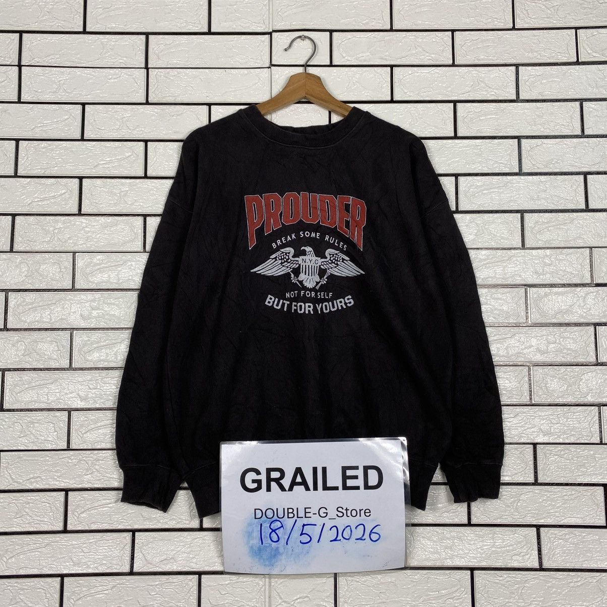 Japanese Brand Vintage Sweatshirt Prouder Big Logo Size US M / EU 48-50 / 2 - 1 Thumbnail
