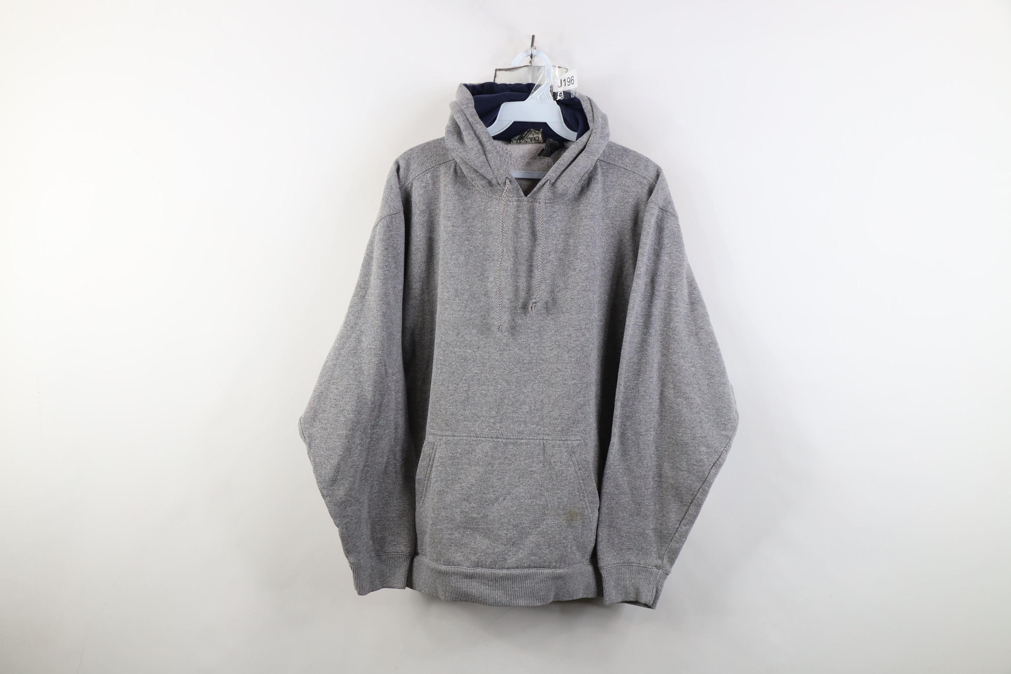 Vintage Vintage 90s Streetwear Fit Hoodie Sweatshirt Heather Gray Size XL / US 12-14 / IT 48-50 - 1 Thumbnail