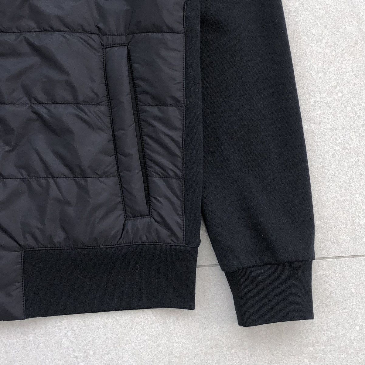 Prada SS19 Prada Black Nylon Paneled Hybrid Jacket Size US M / EU 48-50 / 2 - 8 Thumbnail