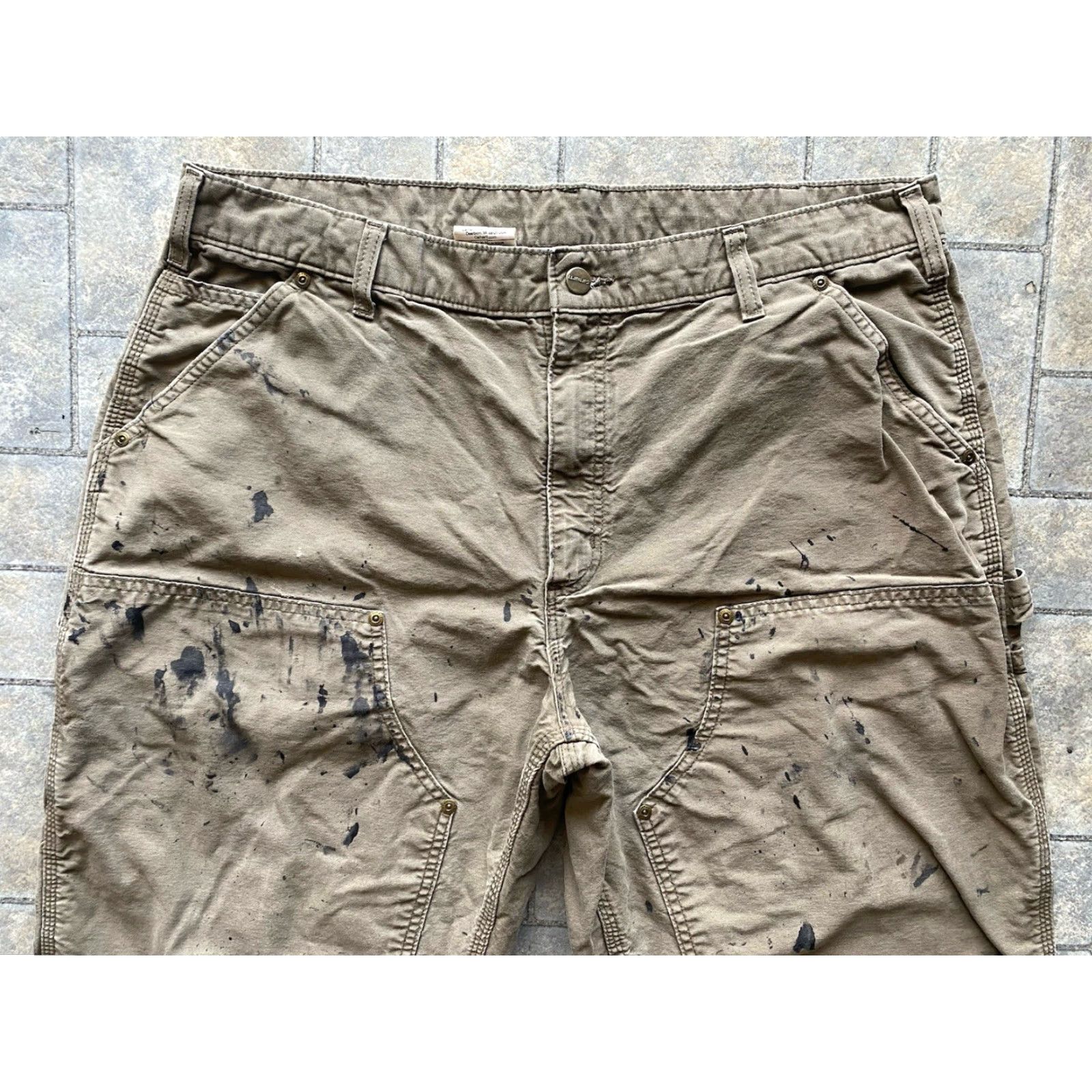 Carhartt Carhartt Pants Men 38x30 B195 LBR Double Knee Flaws Wear See Photos Size US 38 / EU 54 - 4 Thumbnail