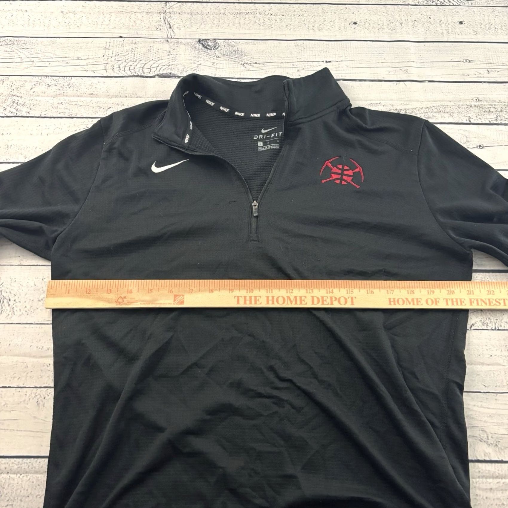 Nike Nike Dri-Fit Denver Nuggets 1/4 Athletic Pullover Jacket Men's M Black Size US M / EU 48-50 / 2 - 5 Thumbnail