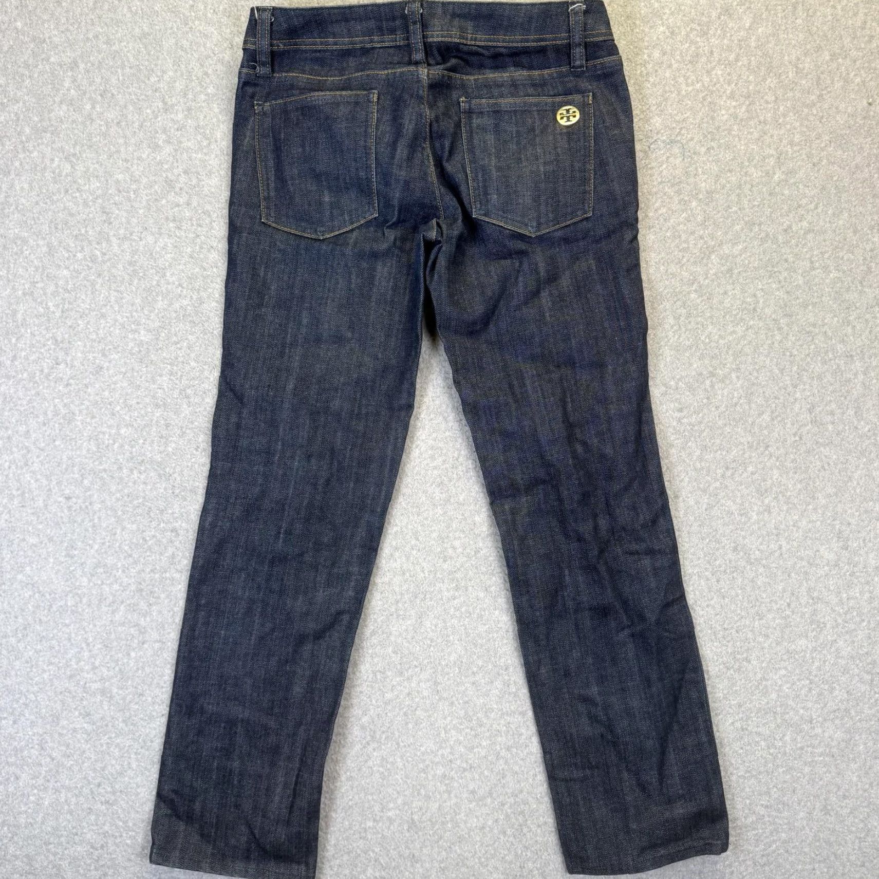 Tory Burch Tory Burch Jeans Cropped Size 25 Blue Ankle Length Womens Medium Wash Color Blue 25 in. Regular Womens Size 42" / US 20 - 6 Thumbnail
