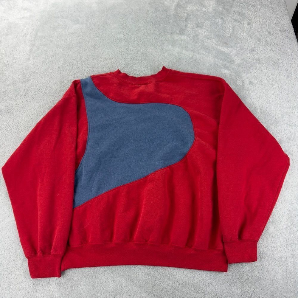 Nike Nike Rework Men's Size Large Vintage Fleece Lined Red/Blue Size US L / EU 52-54 / 3 - 5 Thumbnail