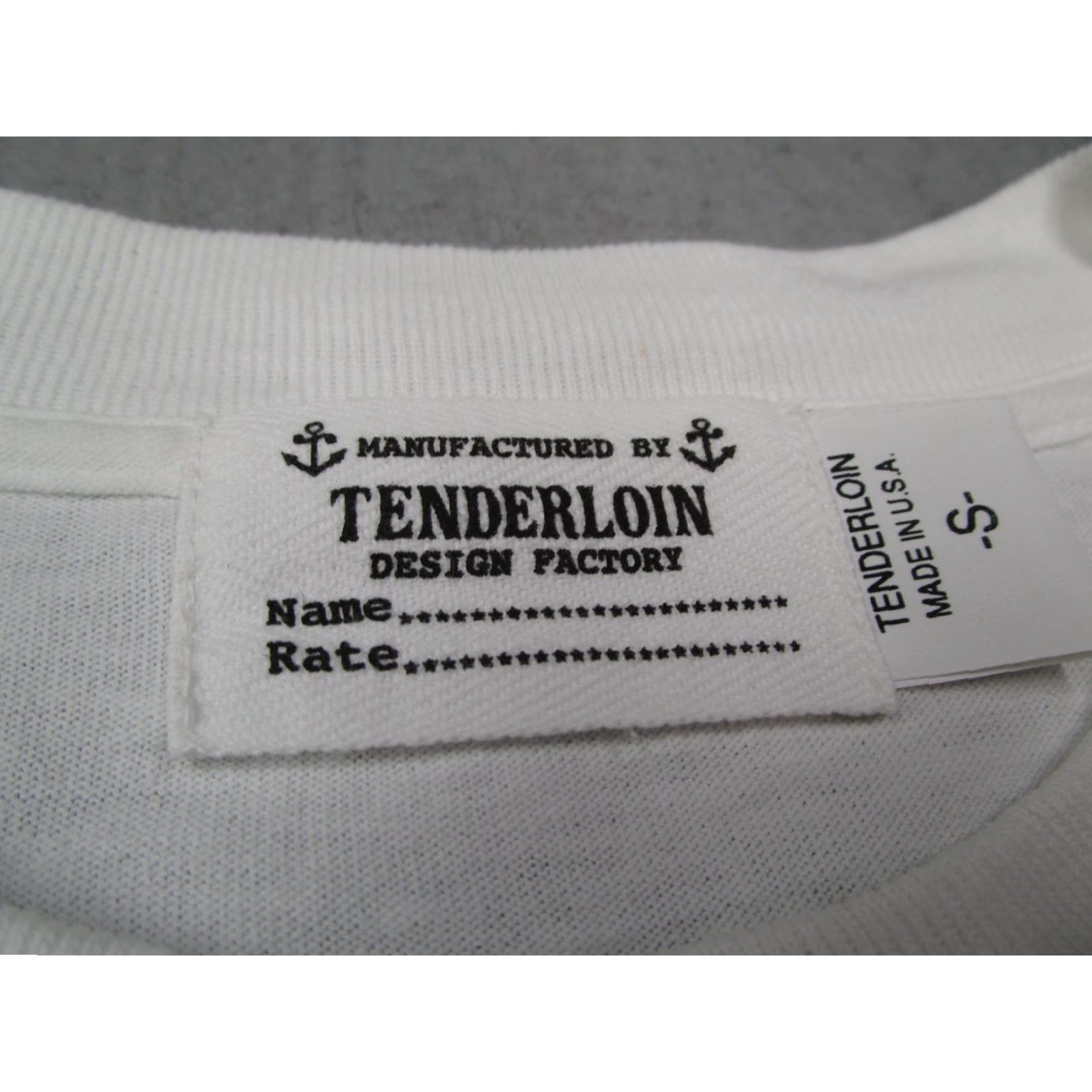 Tenderloin Shirt Mens Small White Crew Neck T-Shirt Skate Retro 90s