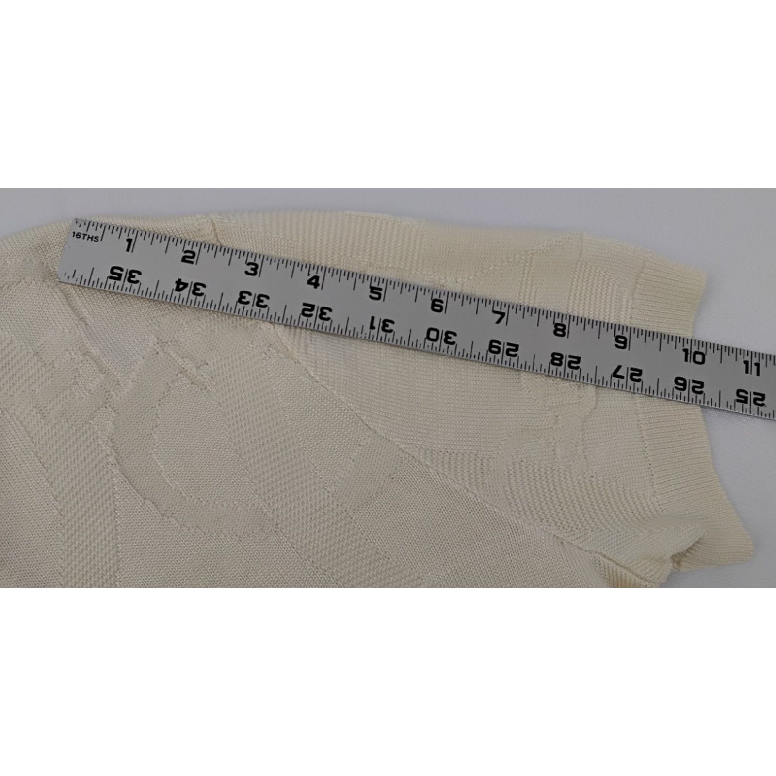 Ralph Lauren Ralph Lauren Women's Short Sleeve Sweater L Cream NWT Size XL / US 12-14 / IT 48-50 - 12 Thumbnail