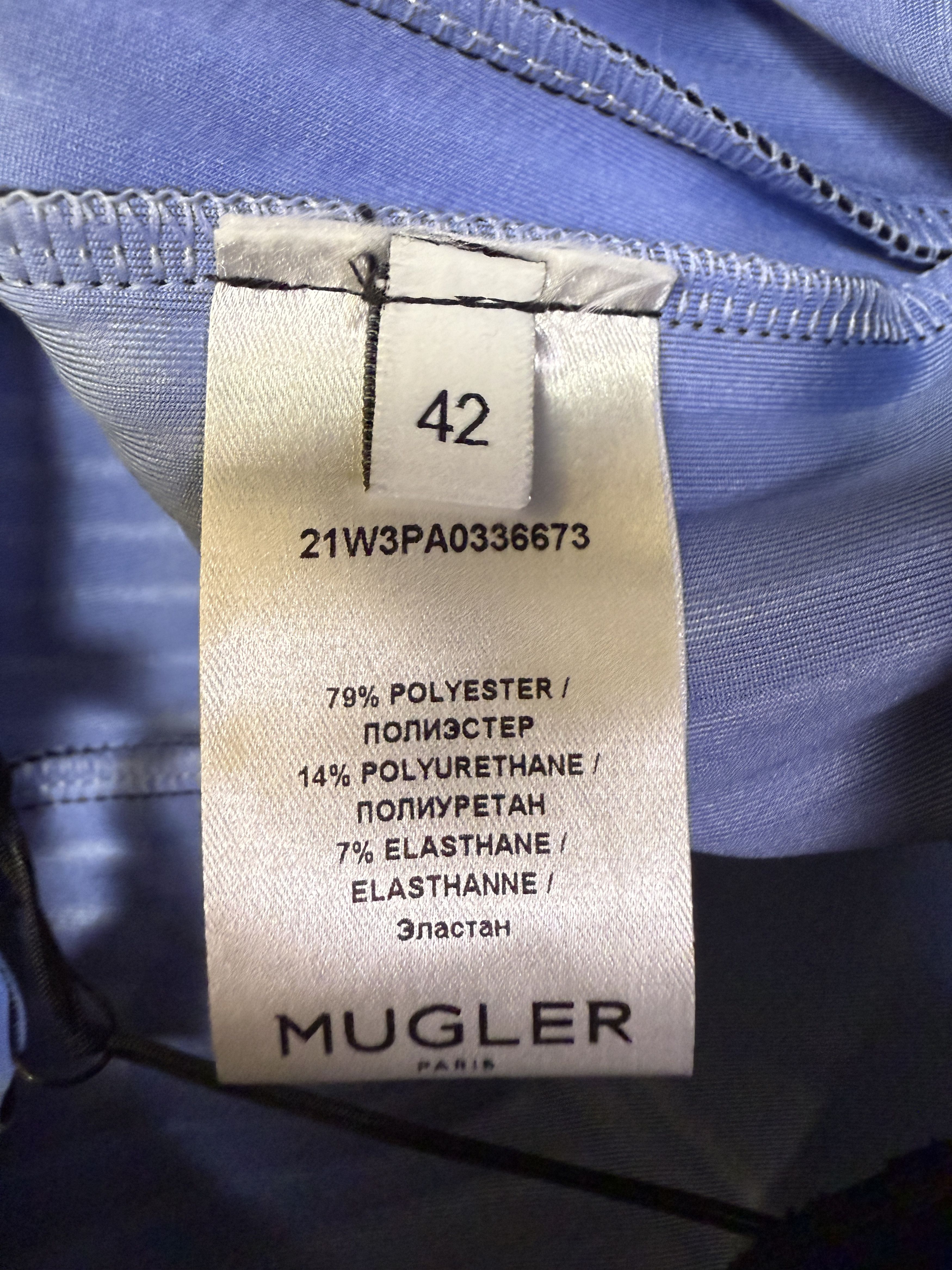 Mugler Mugler Black Embossed Scuba Leggings Size 30" / US 8 / IT 44 - 6 Thumbnail