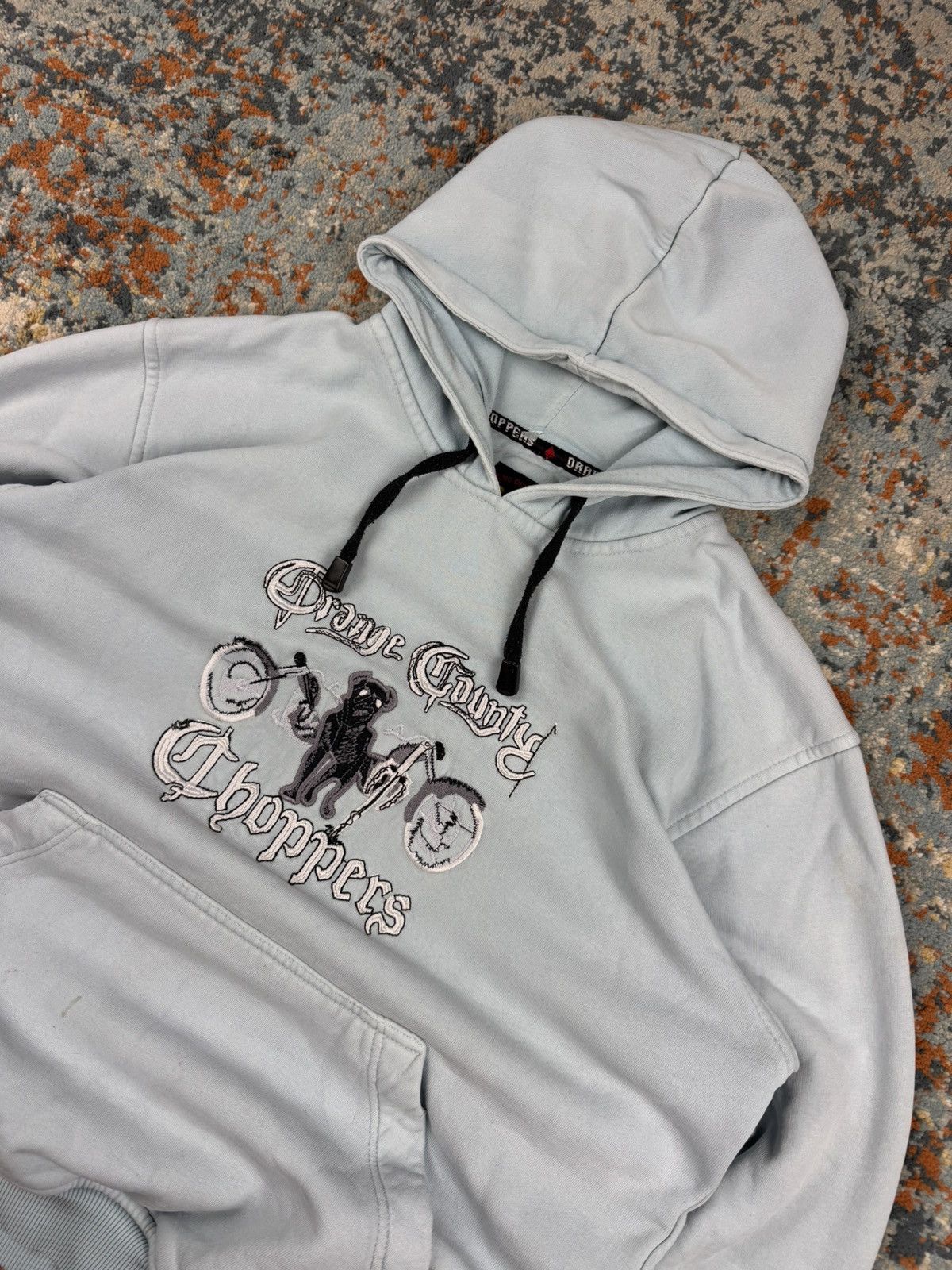 Vintage × West Coast Choppers Vintage 90s Orange County Choppers embroidered hoodie y2k Size US M / EU 48-50 / 2 - 5 Thumbnail