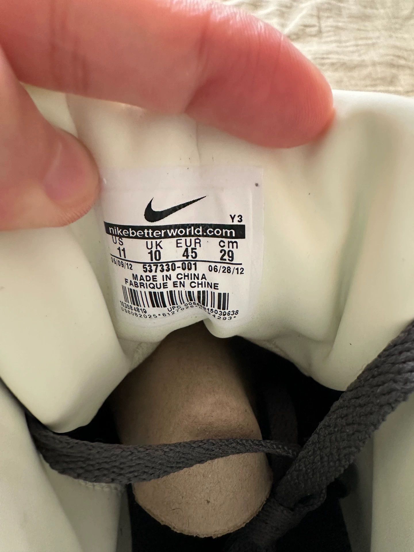 Nike NIKE AIR FORCE 180 MID Space Gray Glow in the Dark Limited Size US 11 / EU 44 - 5 Thumbnail