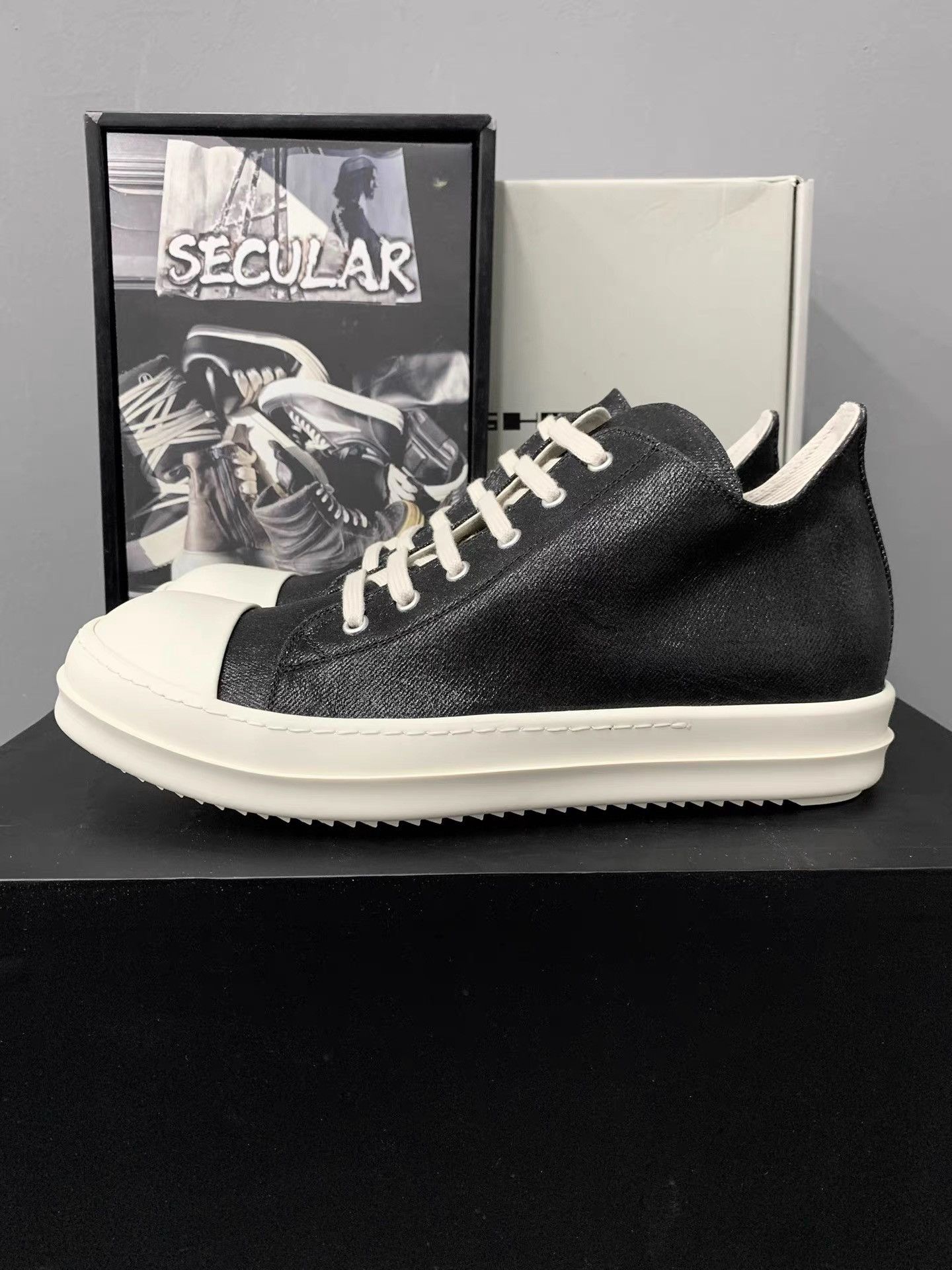 Rick Owens Rick Owens Waxed Low Top Big Converse K34 Size US 10 / EU 43 - 4 Thumbnail