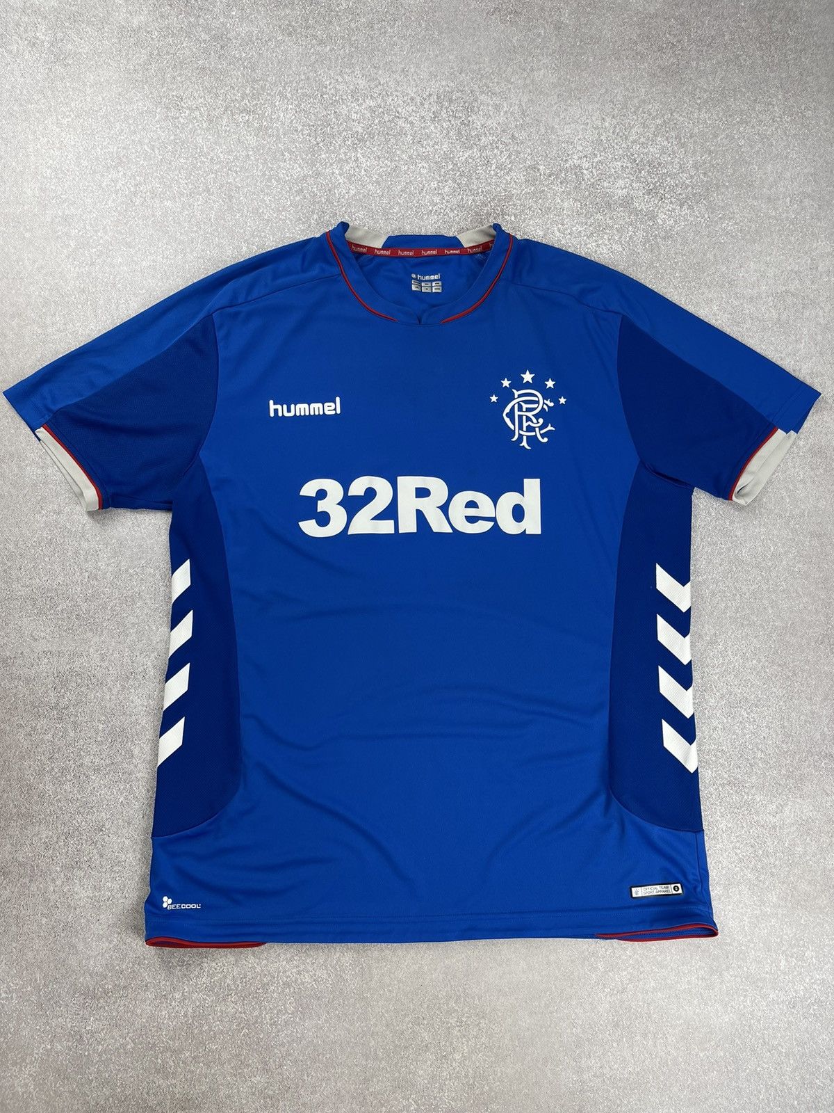 Vintage Glasgow Rangers 2018 2019 Home Football Shirt Soccer Jersey Size US XXL / EU 58 / 5 - 1 Thumbnail