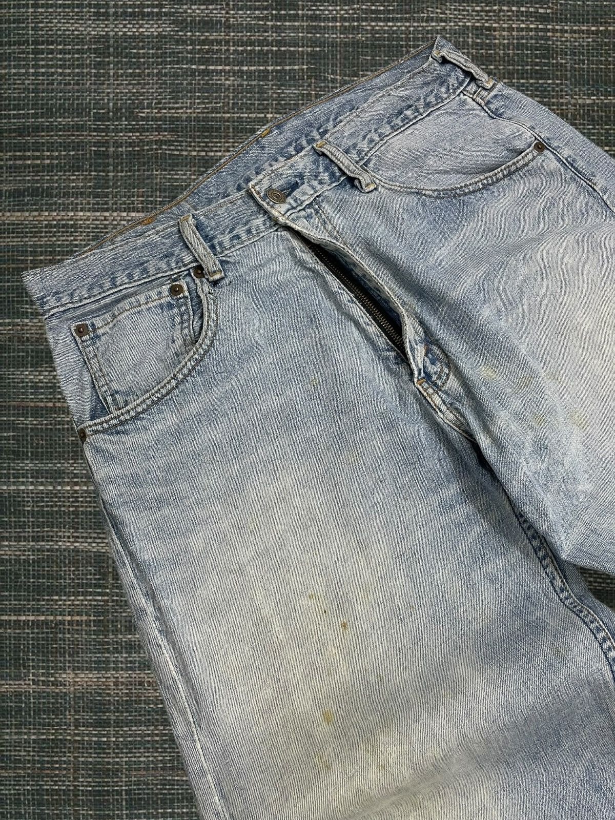 Levi's Vintage Clothing Vintage Original Designer Levis 503 Distressed Stain Denim Size US 32 / EU 48 - 8 Thumbnail