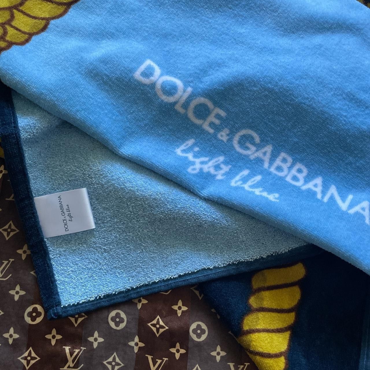 Dolce & Gabbana D&G “Light Blue” Towel Size ONE SIZE - 2 Thumbnail