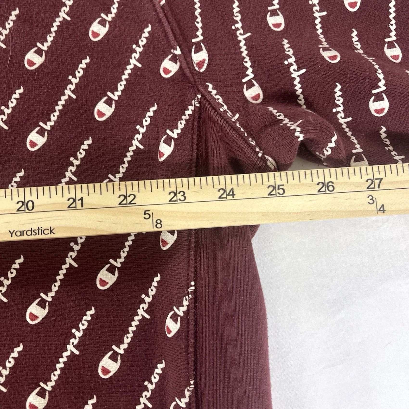 Champion VINTAGE Champion 2XL Crewneck Sweatshirt Reverse Weave AOP Spell Out Logo Maroon Red Decade 1980s Mens Size US XXL / EU 58 / 5 - 5 Thumbnail