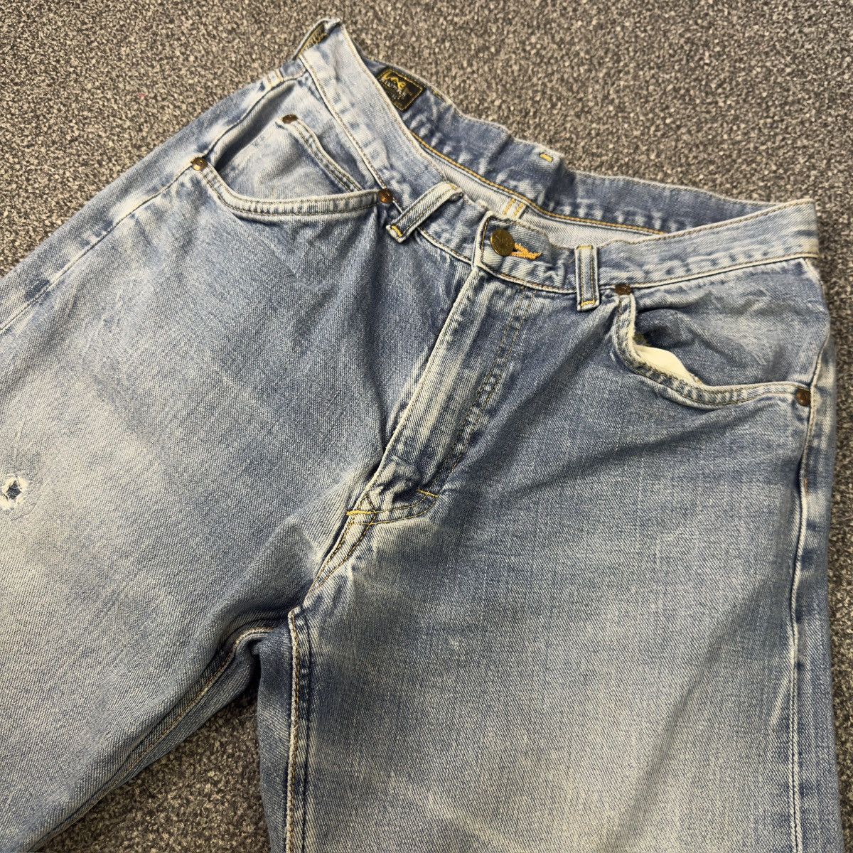 Lee × Number (N)ine Vintage Selvedge 70s Lee Rider Light Aging Wash Denim W32 Size US 32 / EU 48 - 3 Thumbnail
