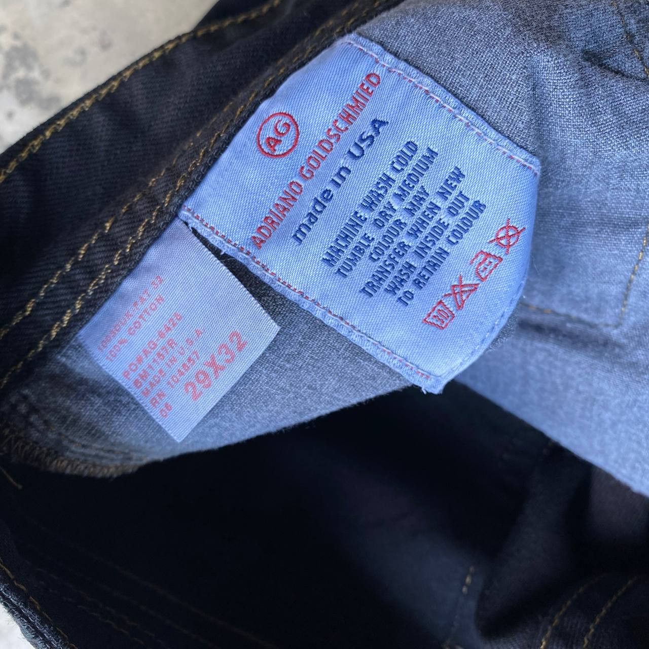 AG Adriano Goldschmied BOOTCUT AG Adriano Goldschmied "The Fillmore" Leather Pocket Size US 29 - 13 Thumbnail