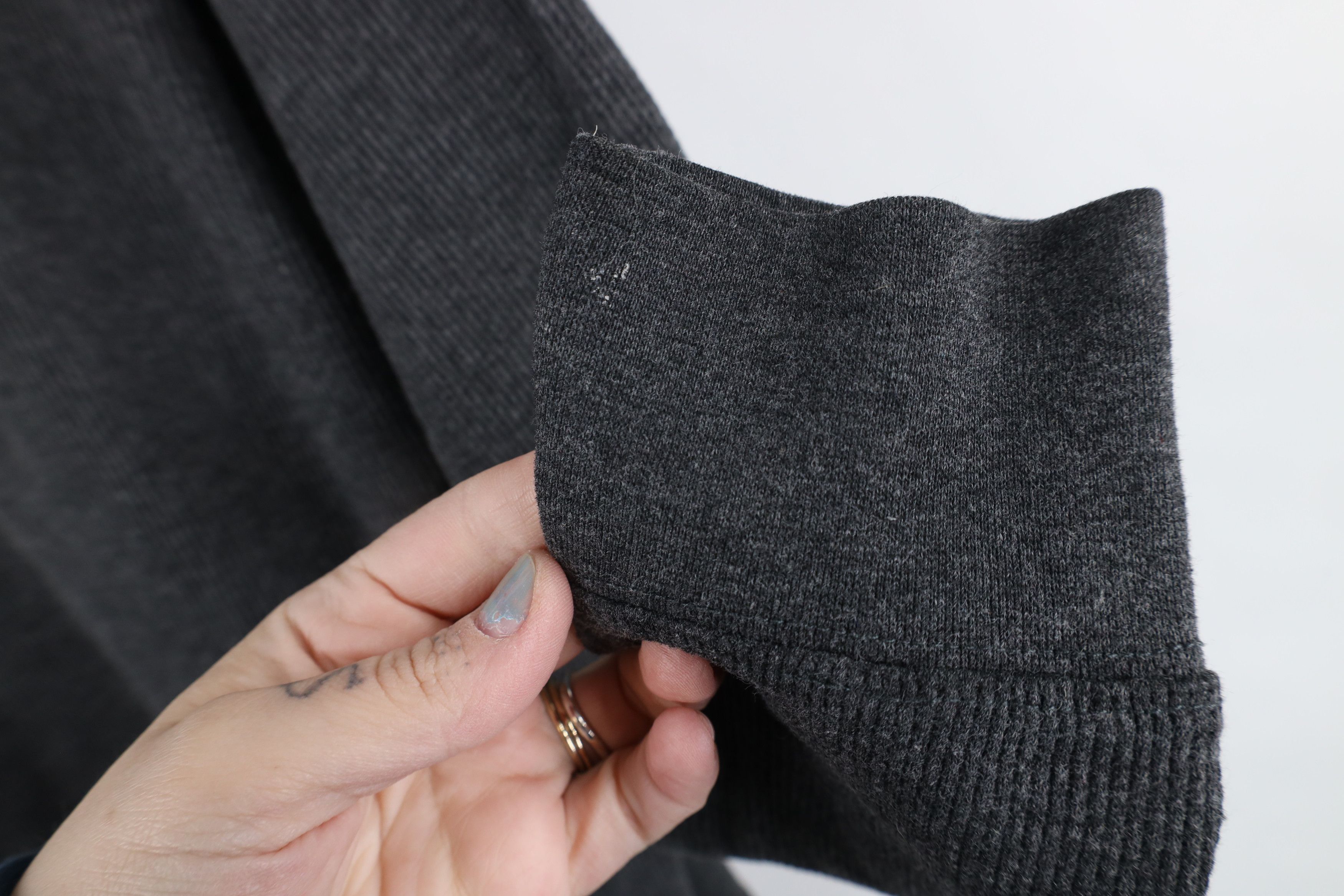 Southpole × Vintage Vintage Southpole Waffle Knit Long Sleeve T-Shirt Gray Size US M / EU 48-50 / 2 - 7 Thumbnail