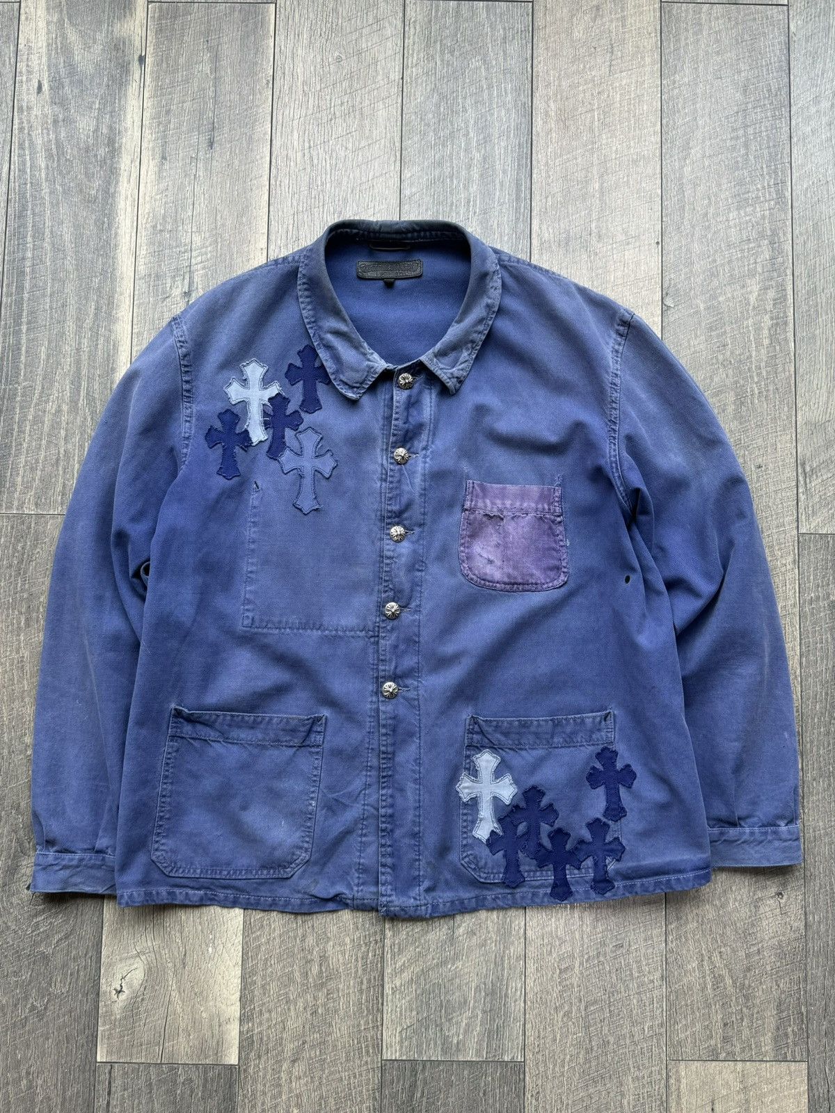 Chrome Hearts Cross Patch French Work Wear Jacket XL