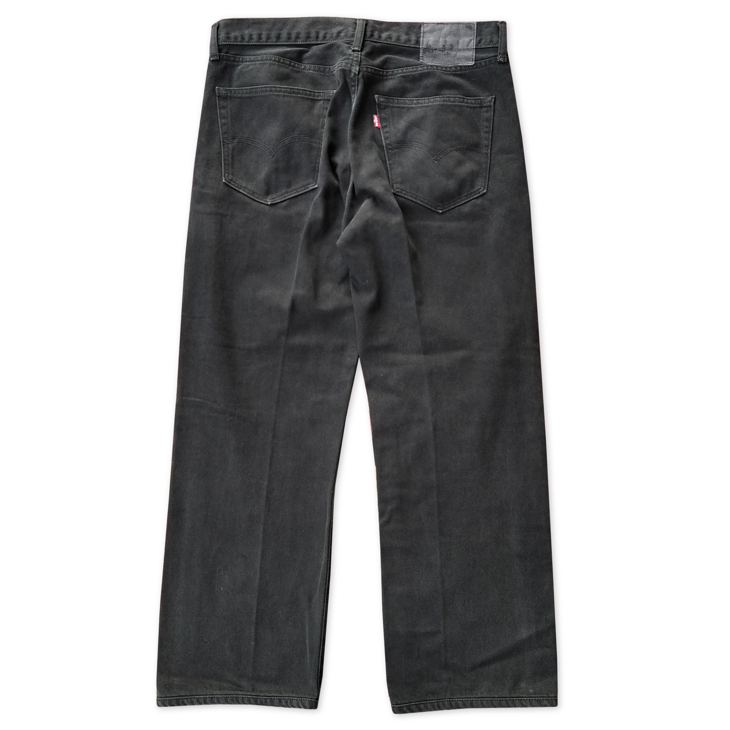 Unsound Rags Vintage 00's LEVI'S 505 Full Black Jeans Size US 33 - 2 Thumbnail