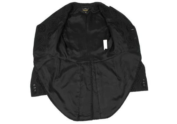 Comme des Garcons Comme des Garcons Retro black jacquard tuxedo top Size XS / US 0-2 / IT 36-38 - 7 Thumbnail