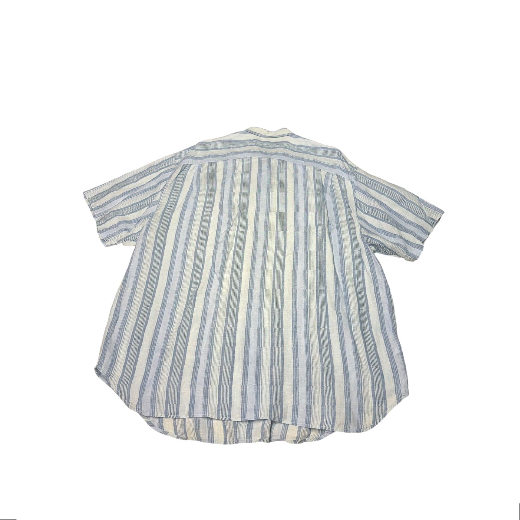 Tommy Bahama Tommy Bahama Mens Striped Linen Short Sleeve Button Up Shirt XXL Size US XXL / EU 58 / 5 - 5 Thumbnail