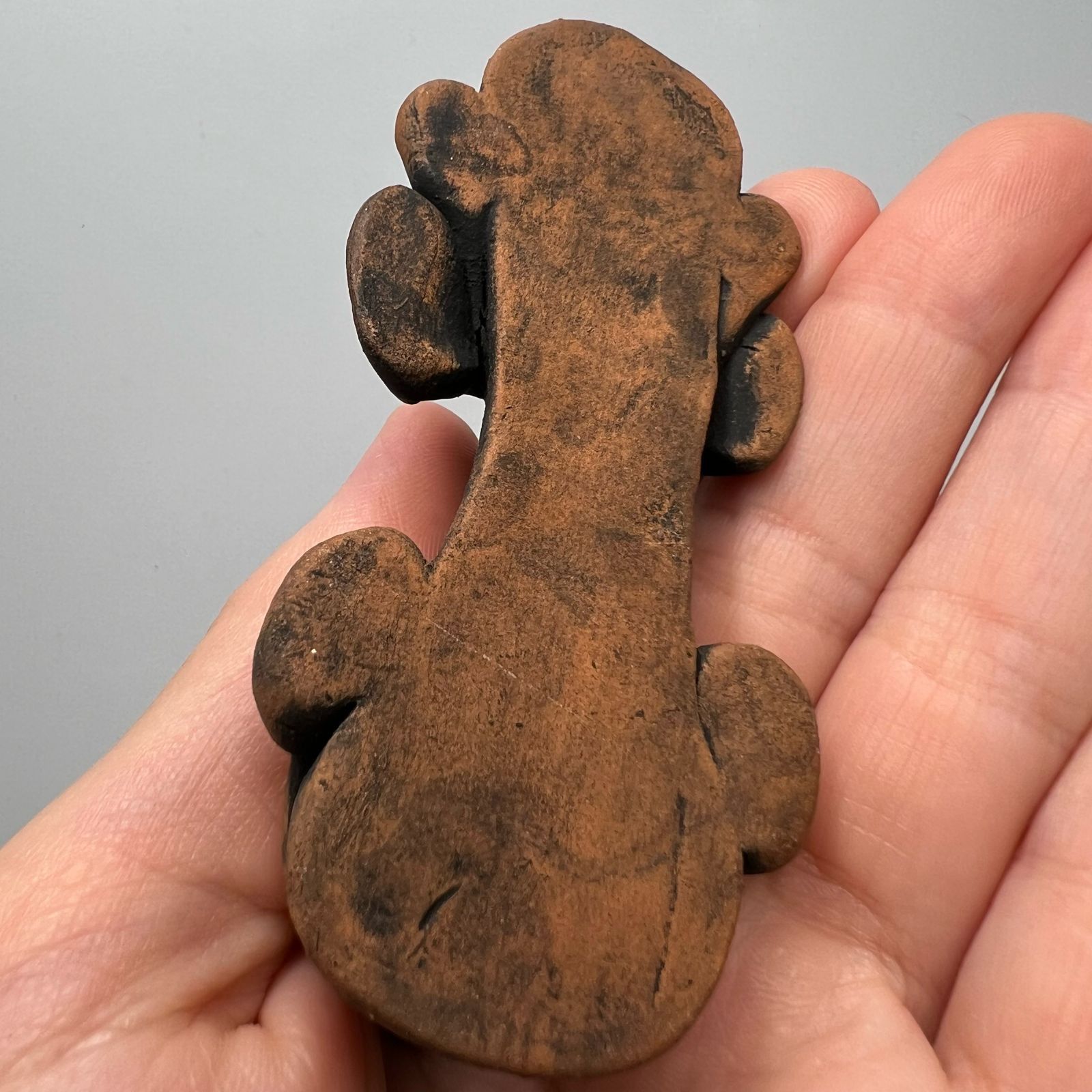 Vintage Vintage Small Dog Figurine Brown Ceramic Handmade Size ONE SIZE - 4 Thumbnail