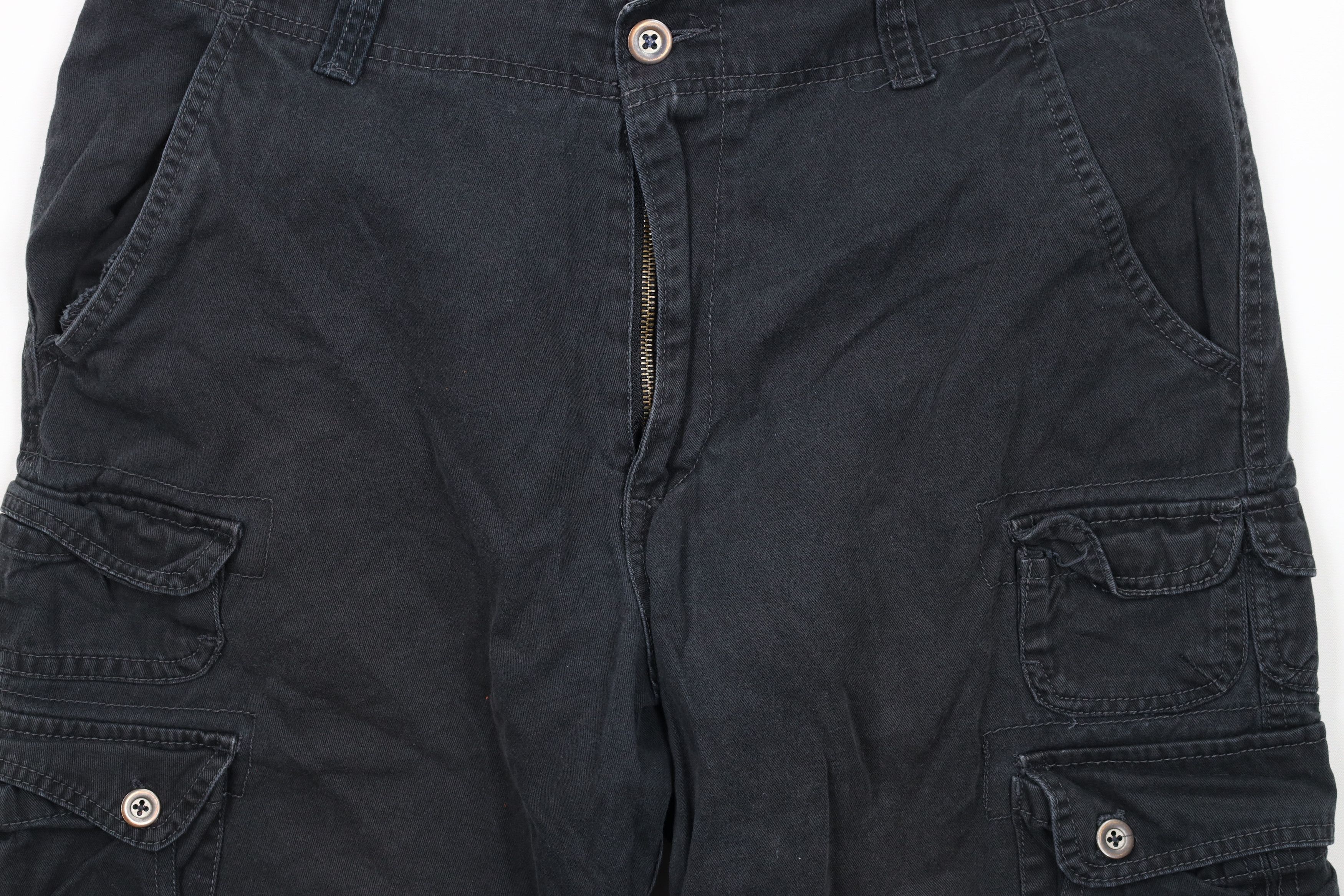 Ocean Pacific × Vintage Vintage Ocean Pacific Baggy Fit Cargo Shorts Black Cotton Size US 34 / EU 50 - 3 Thumbnail