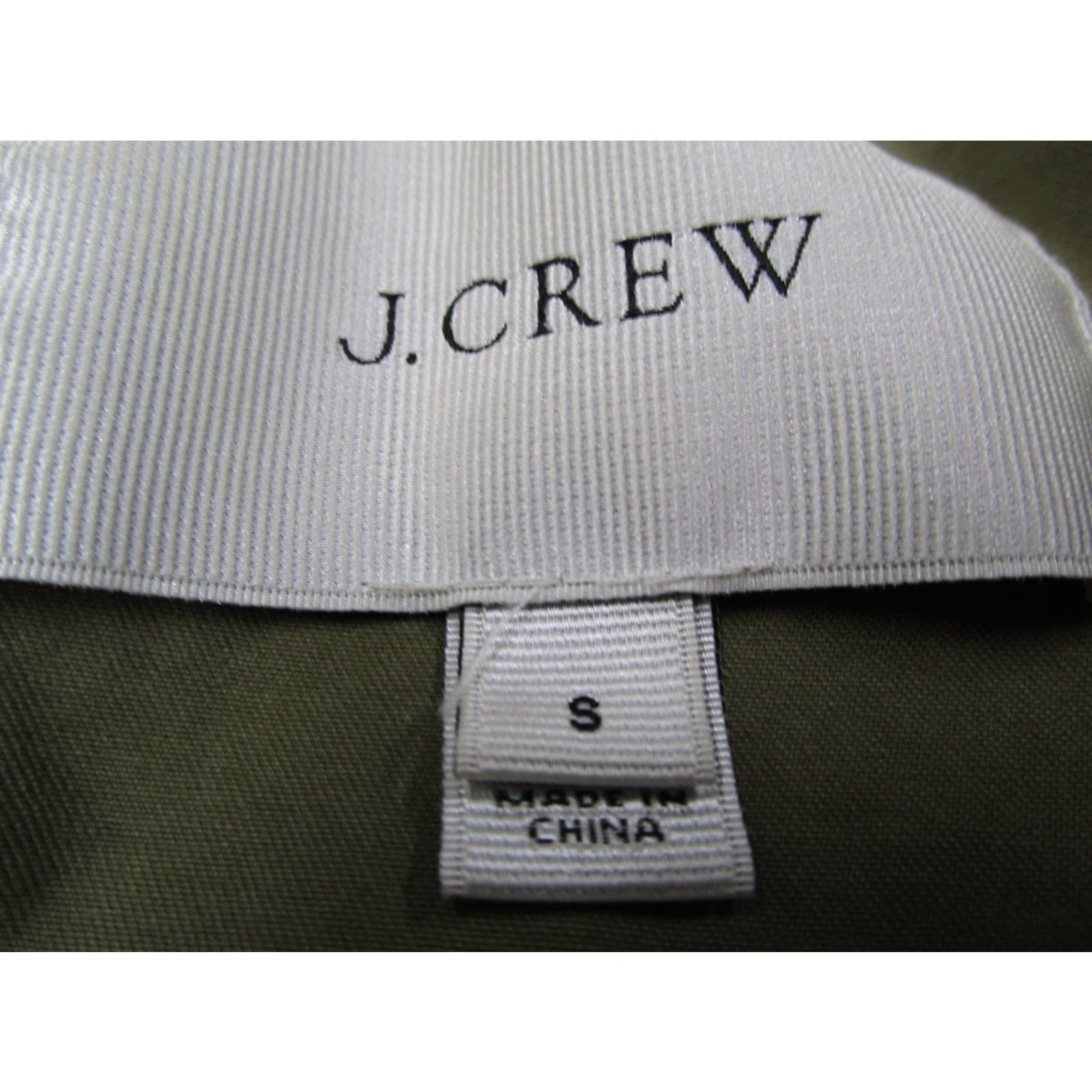 J.Crew J.CREW Women's Military Jacket Small Green Full Zip Hood Fatigue Utility Casual Size S / US 4 / IT 40 - 3 Thumbnail