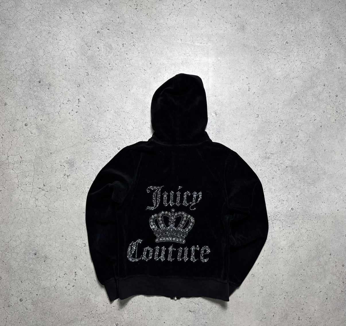 Juicy Couture Juicy Couture Velour Logo Women’s Track Suit Hoodie & Pants Size L / US 10 / IT 46 - 8 Thumbnail
