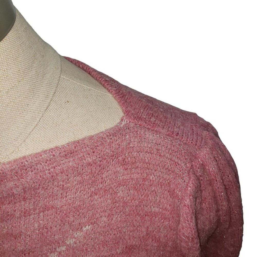 Designer CT780 Ladies Pink & Gray Argyle Pattern Sweater S/P Size S / US 4 / IT 40 - 2 Thumbnail