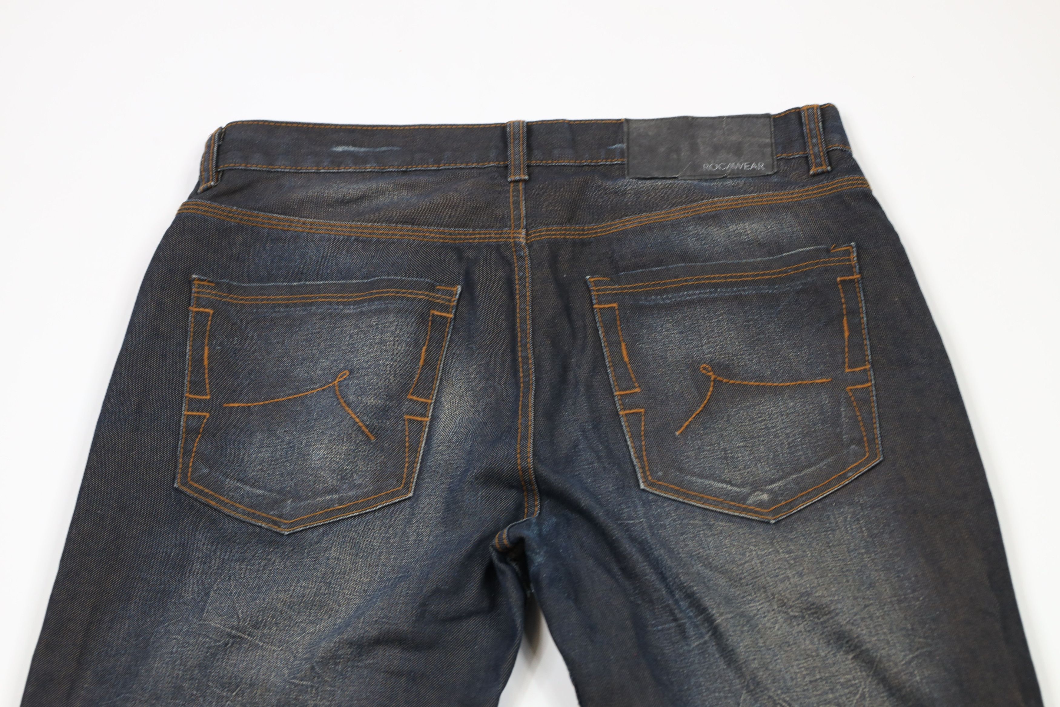 Rocawear Vintage 90s Y2K Rocawear Baggy Wide Leg Denim Jeans Hip Hop Size US 34 / EU 50 - 10 Thumbnail