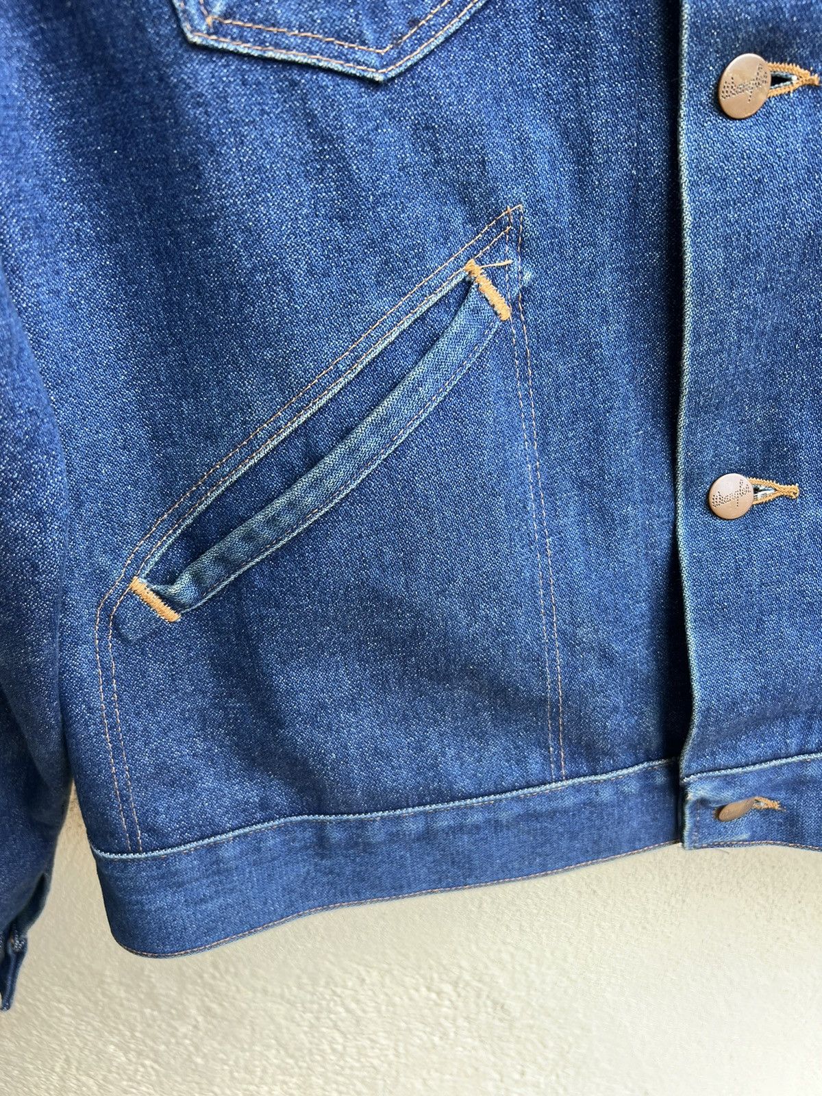Vintage Vintage 70s 80s Wrangler Blue Denim Jacket Size US XXL / EU 58 / 5 - 12 Thumbnail
