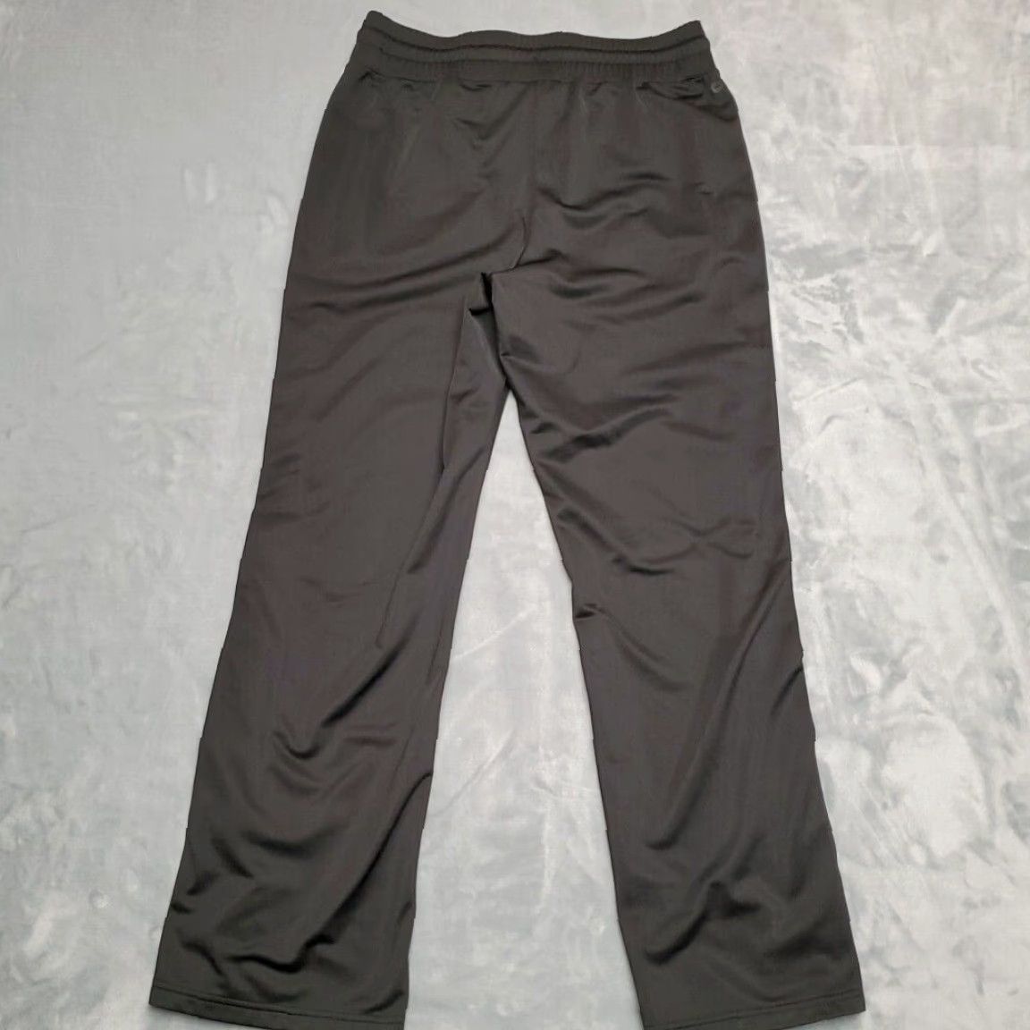 Avia Avia Pants M Black Warmup Side Snap Wide Leg Athletic Mens | 100% Polyester | Drawstring | Machine Washable | Striped | Gym & Training | USA Sports Size US 31 - 7 Thumbnail