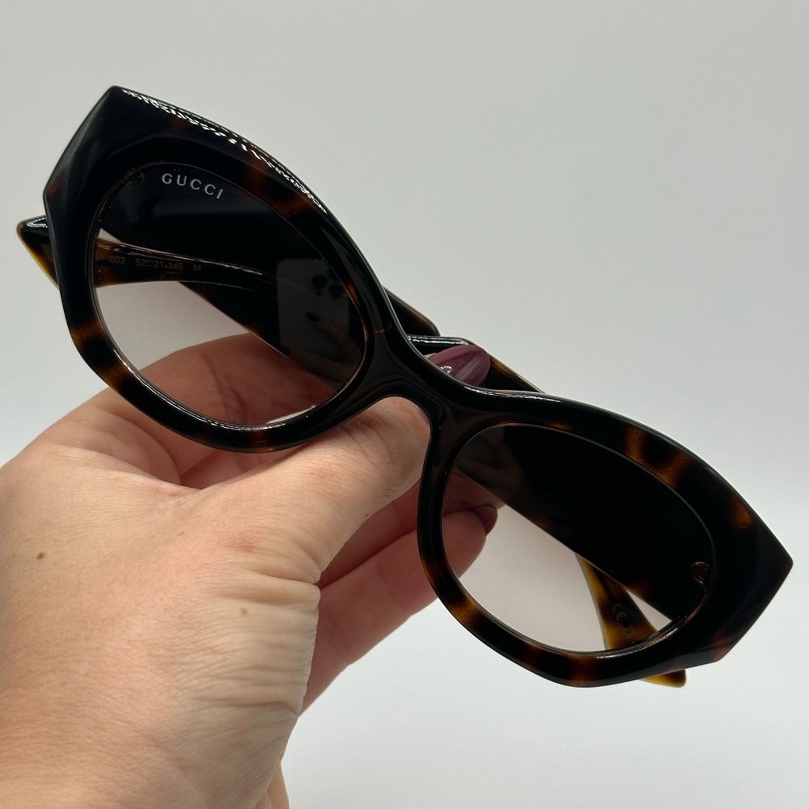 Gucci NEW Gucci Sunglasses GG1553S 002 Havana Crystal Brown Women Size ONE SIZE - 9 Thumbnail