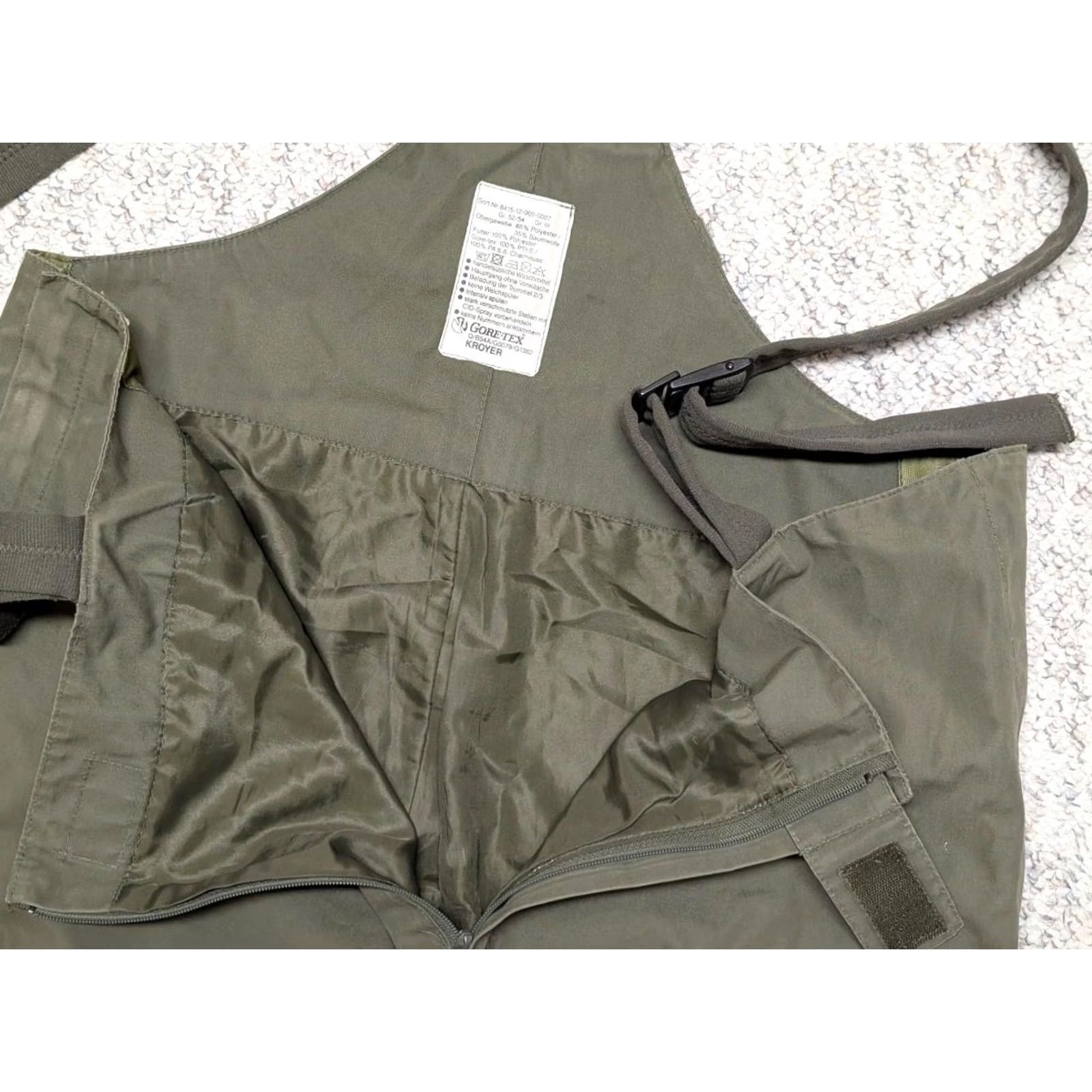 Vintage VINTAGE overalls Gore-Tex bibs 36x30 Men XL Green MILITARY hunting 1980s Ski Snowboard garments Clothing Pants overalls Men's 36 Size US 36 / EU 52 - 5 Thumbnail