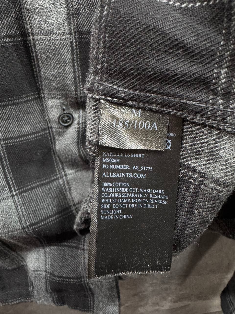 Allsaints AllSaints Cotton Flannel Plaid Kapelle Long Sleeve Shirt Size US M / EU 48-50 / 2 - 7 Thumbnail