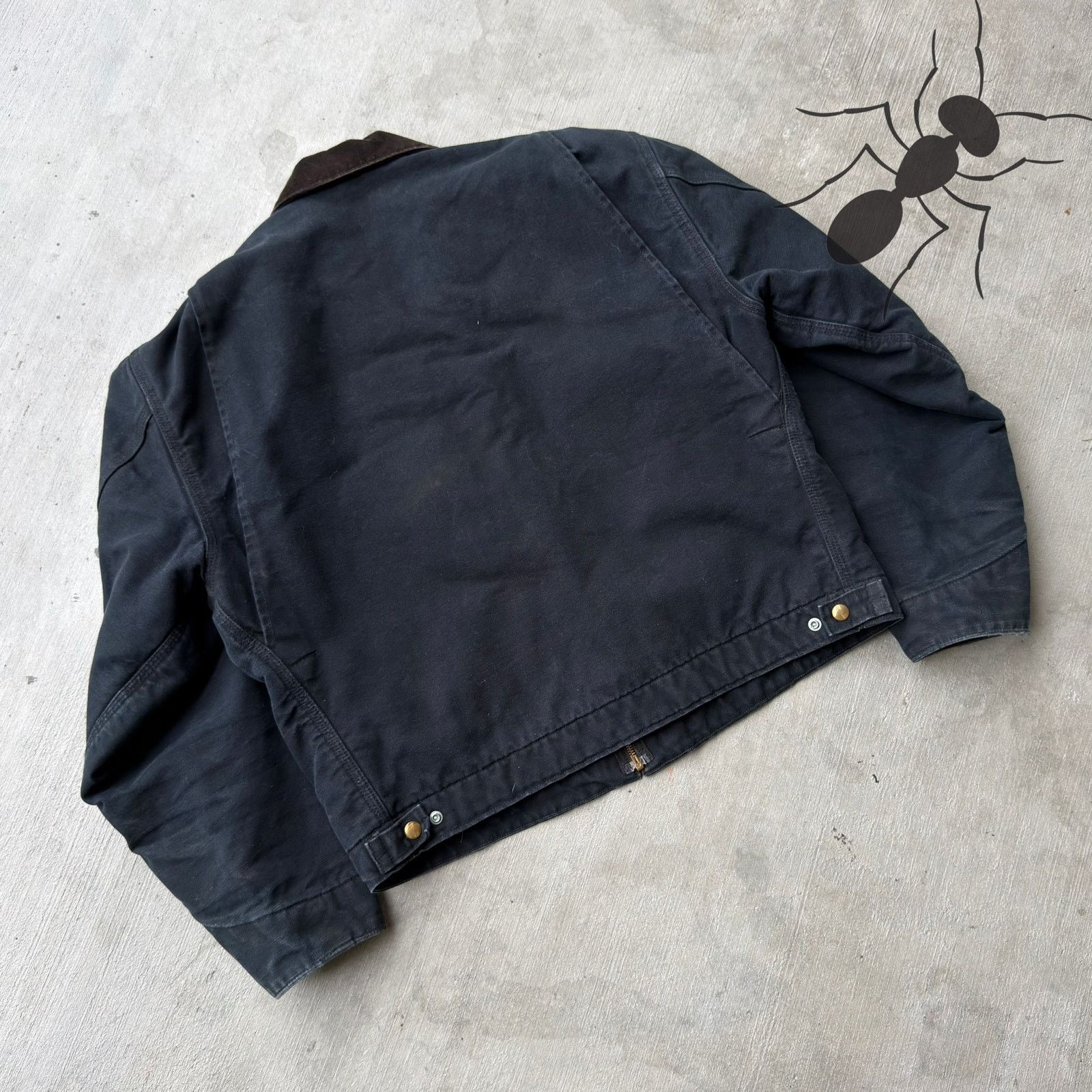 Carhartt × Vintage Carhartt J001 black Detroit work wear jacket Size US L / EU 52-54 / 3 - 9 Thumbnail