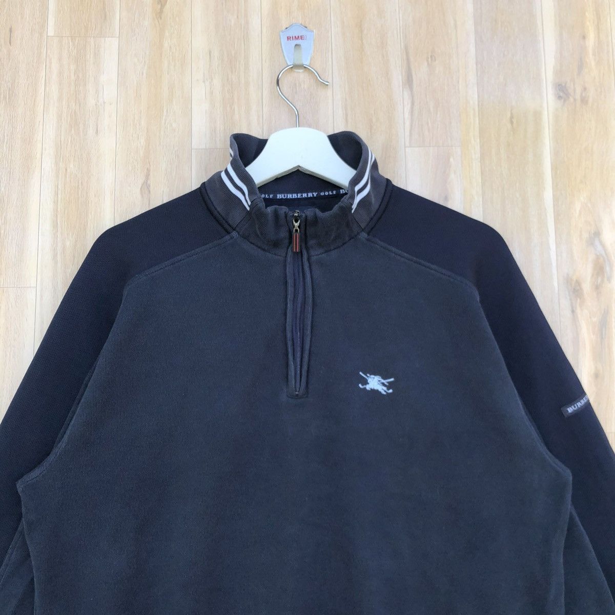 Burberry Vintage Burberry Golf Half Zipper Pullover Sweatshirt Size US L / EU 52-54 / 3 - 3 Thumbnail