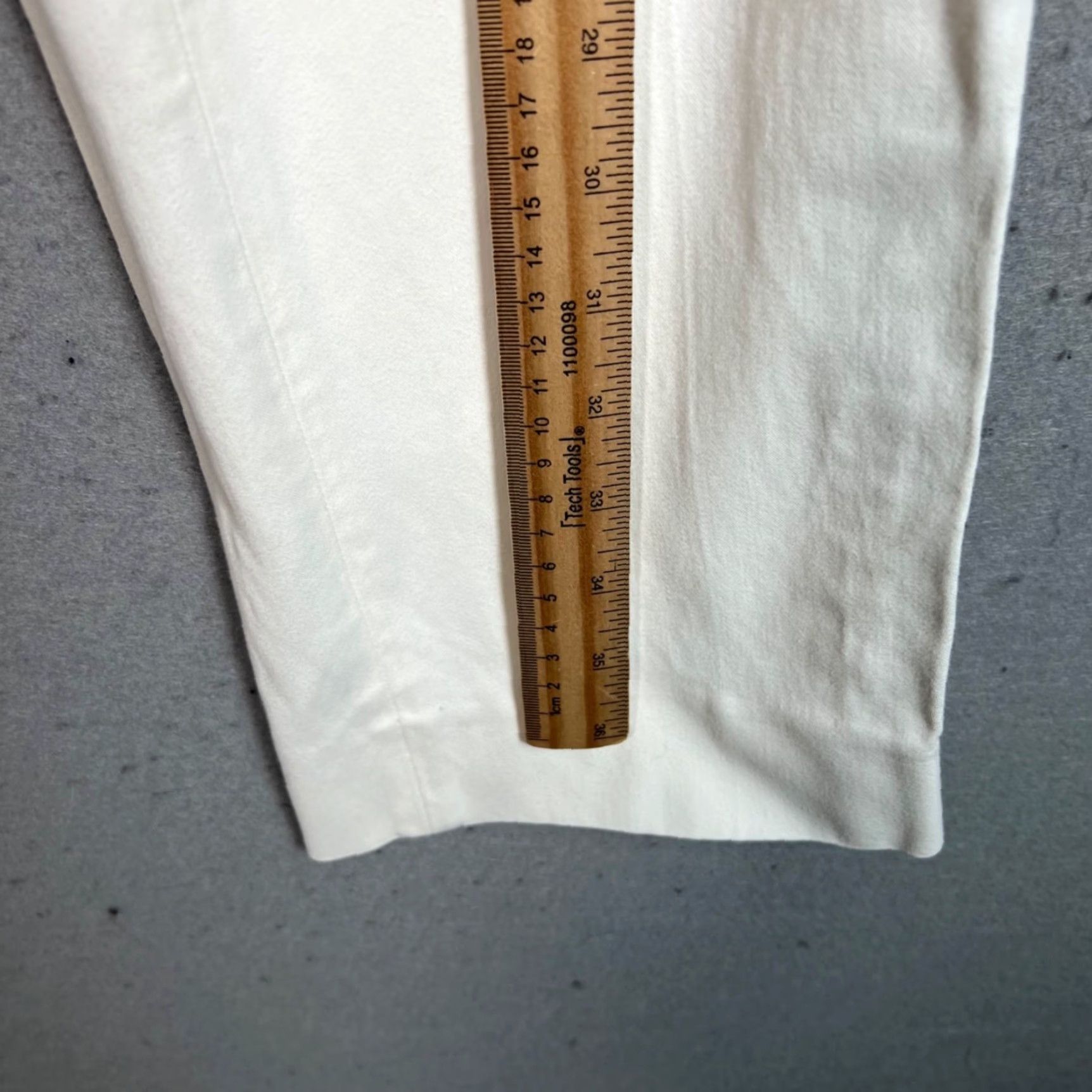 Cos COS Womens High-Waisted White Chino Pants Straight Leg Size 2 Size 26" / US 2 / IT 38 - 6 Thumbnail
